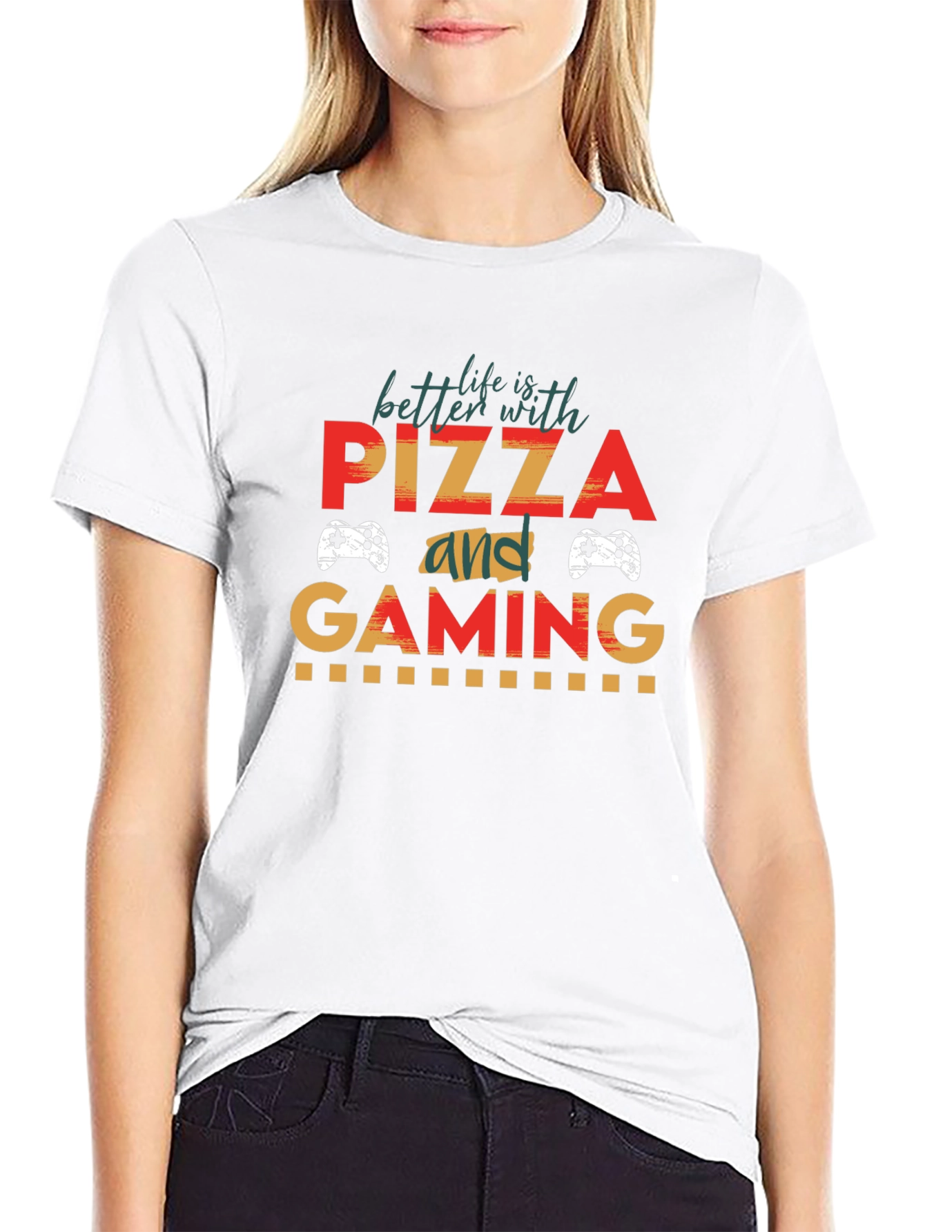 Pizza and Gaming T-Shirt - Gamer Life Tee