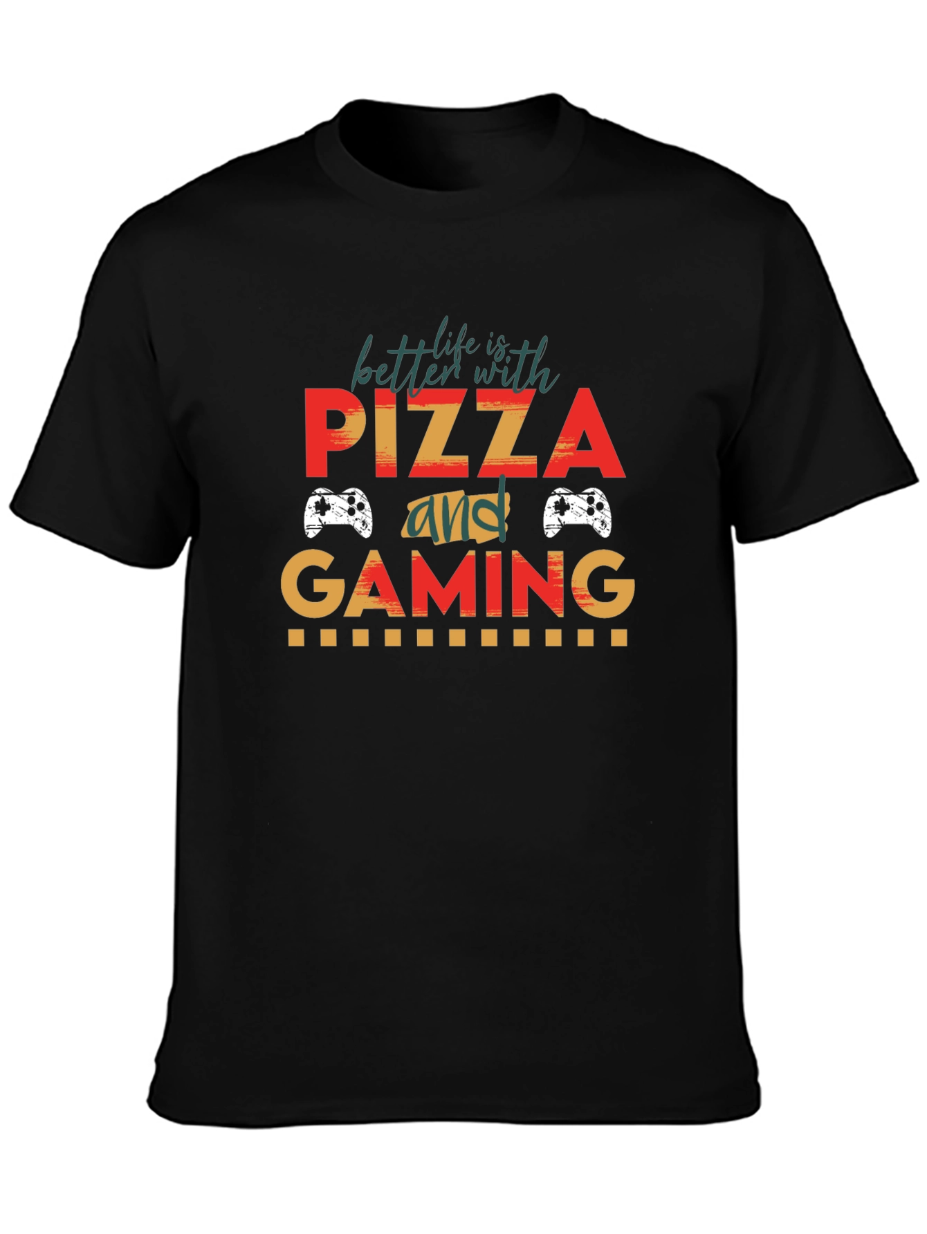 Pizza and Gaming T-Shirt - Gamer Life Tee