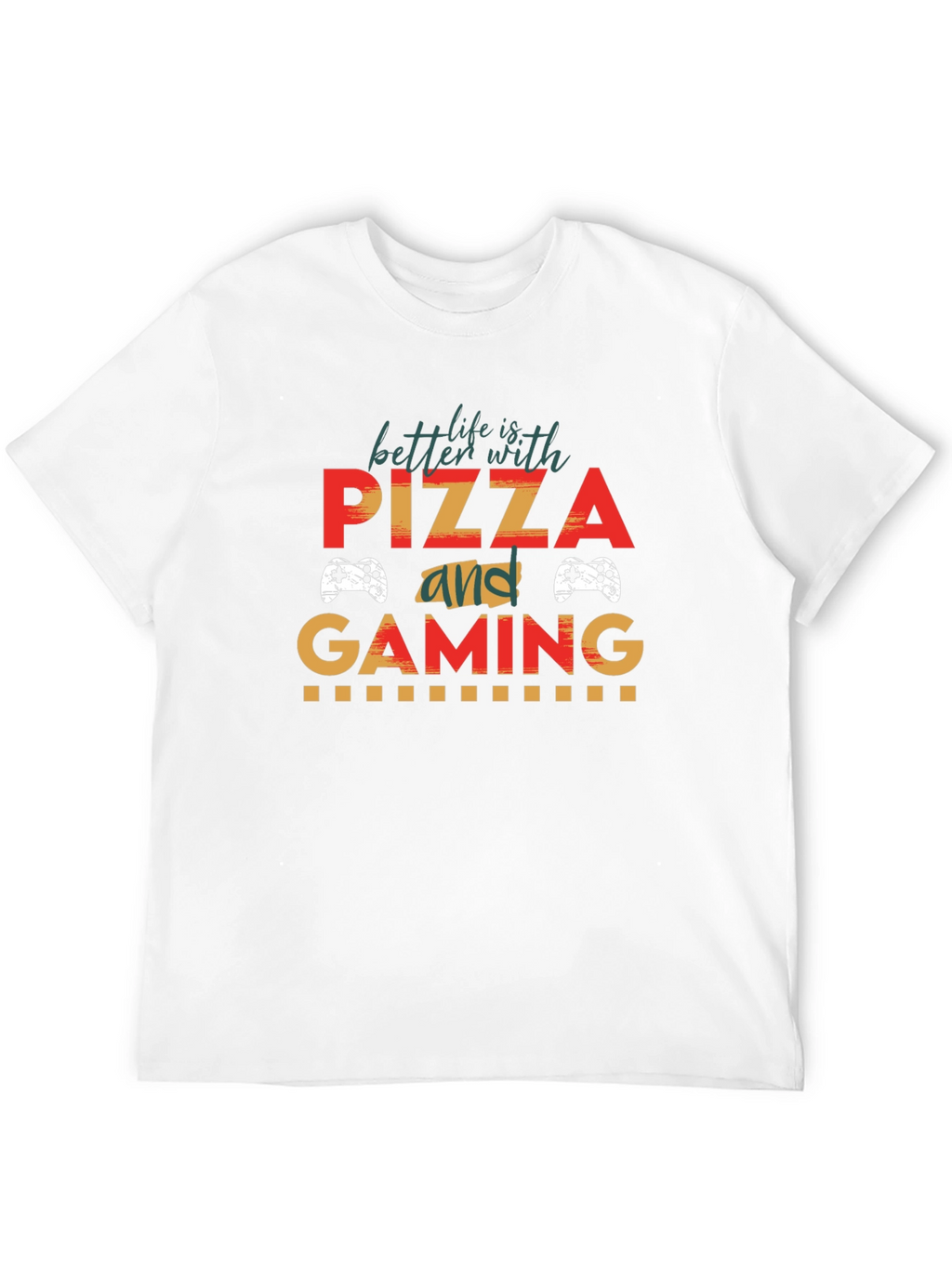 Pizza and Gaming T-Shirt - Gamer Life Tee