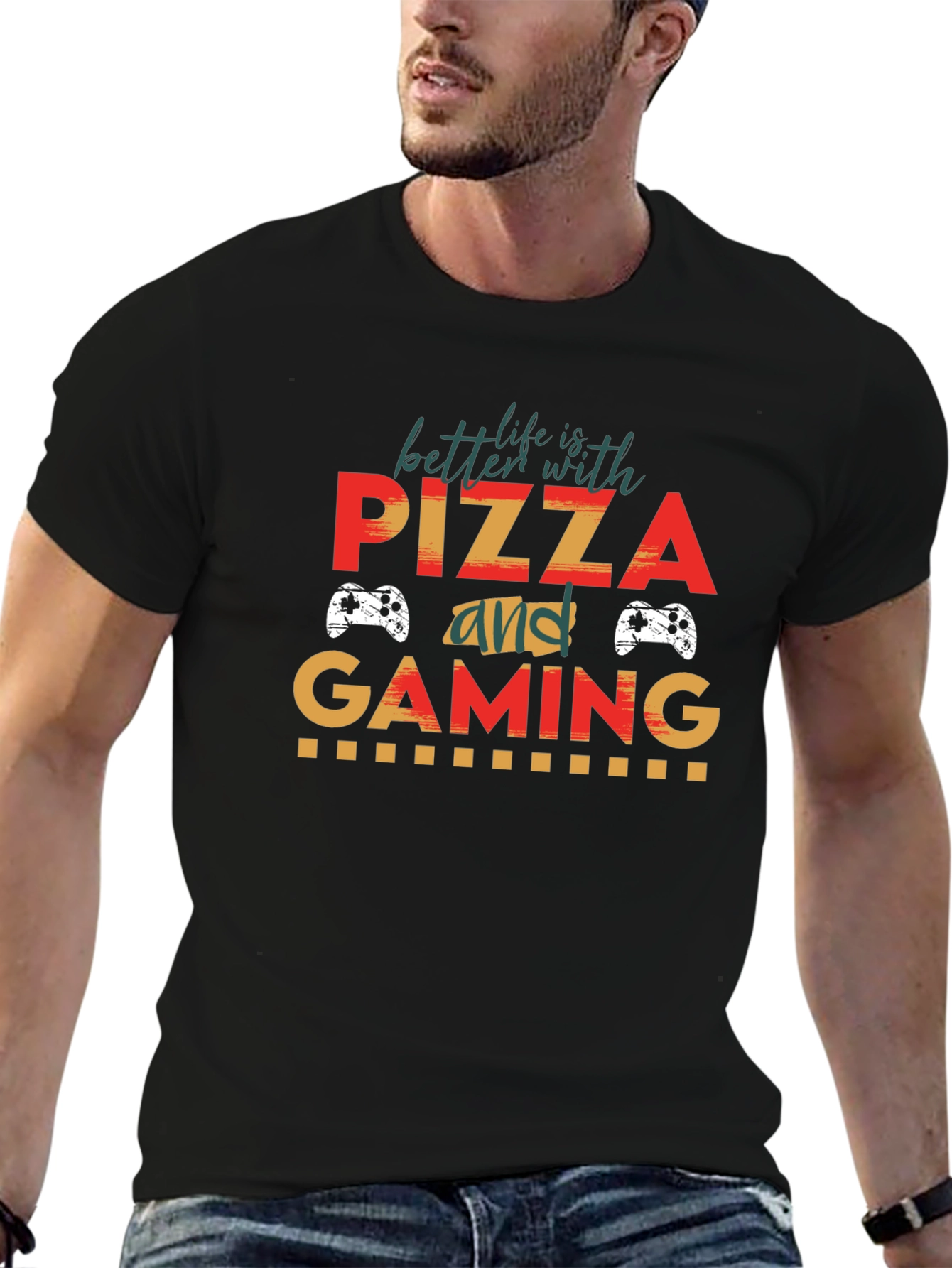 Pizza and Gaming T-Shirt - Gamer Life Tee