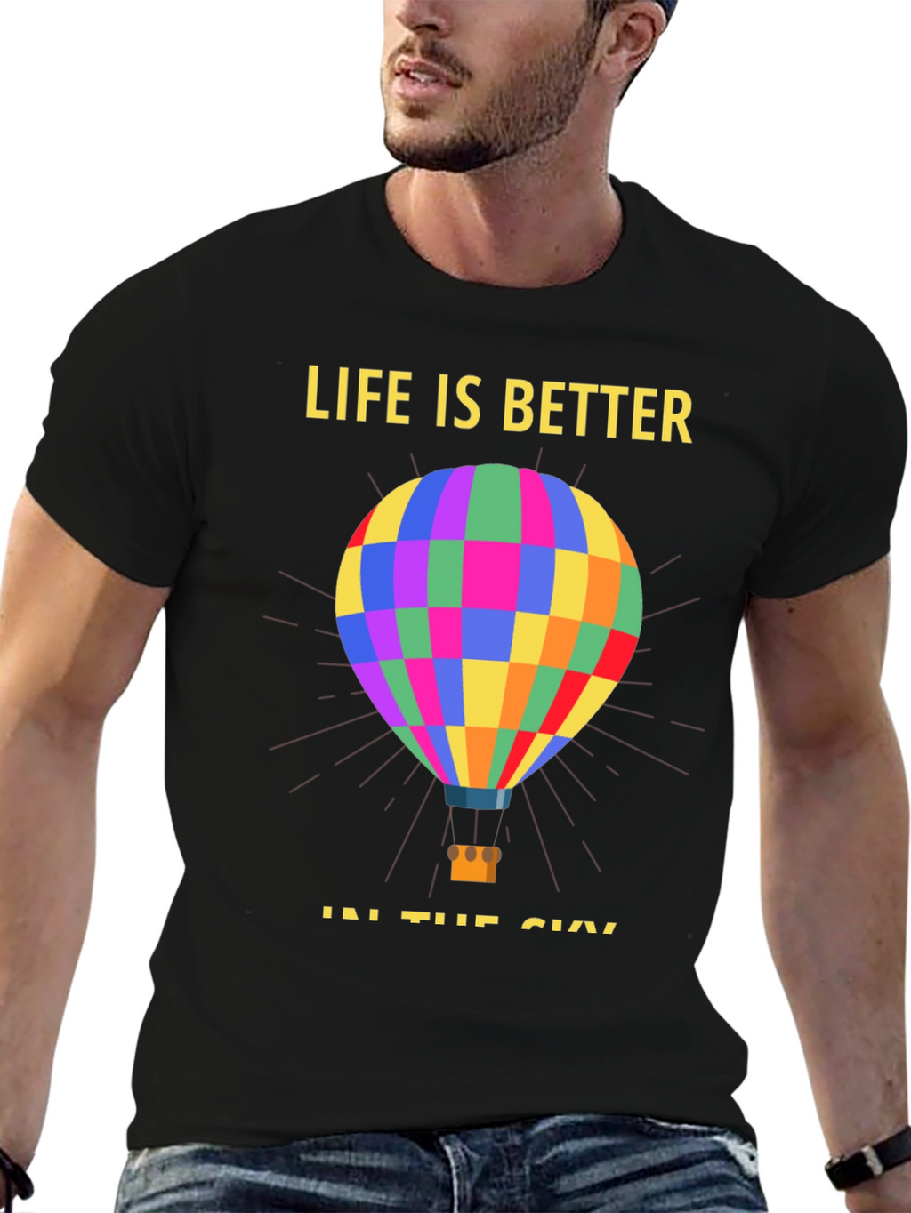 Life Is Better Hot Air Balloon T-Shirt