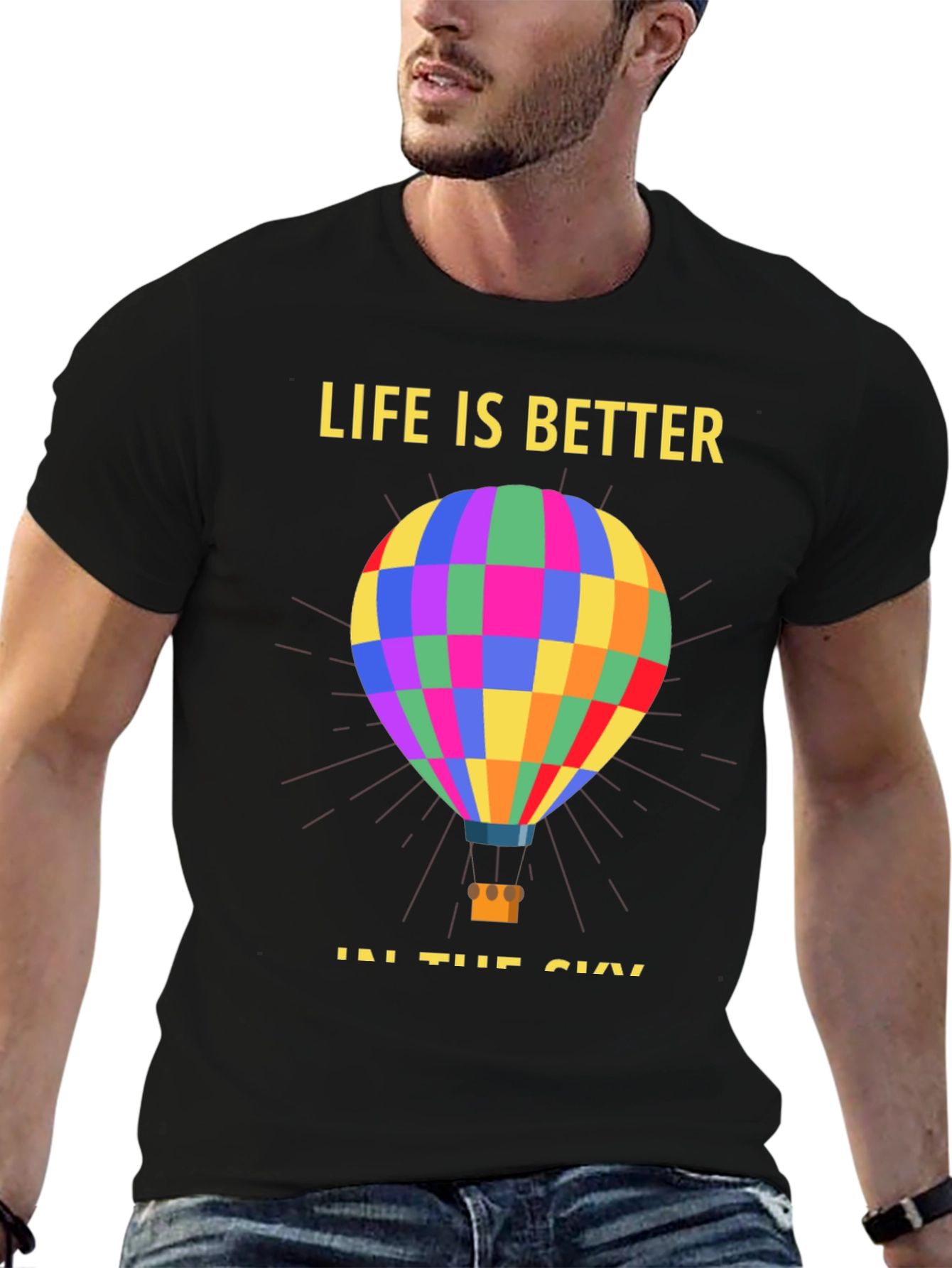 Life Is Better Hot Air Balloon T-Shirt