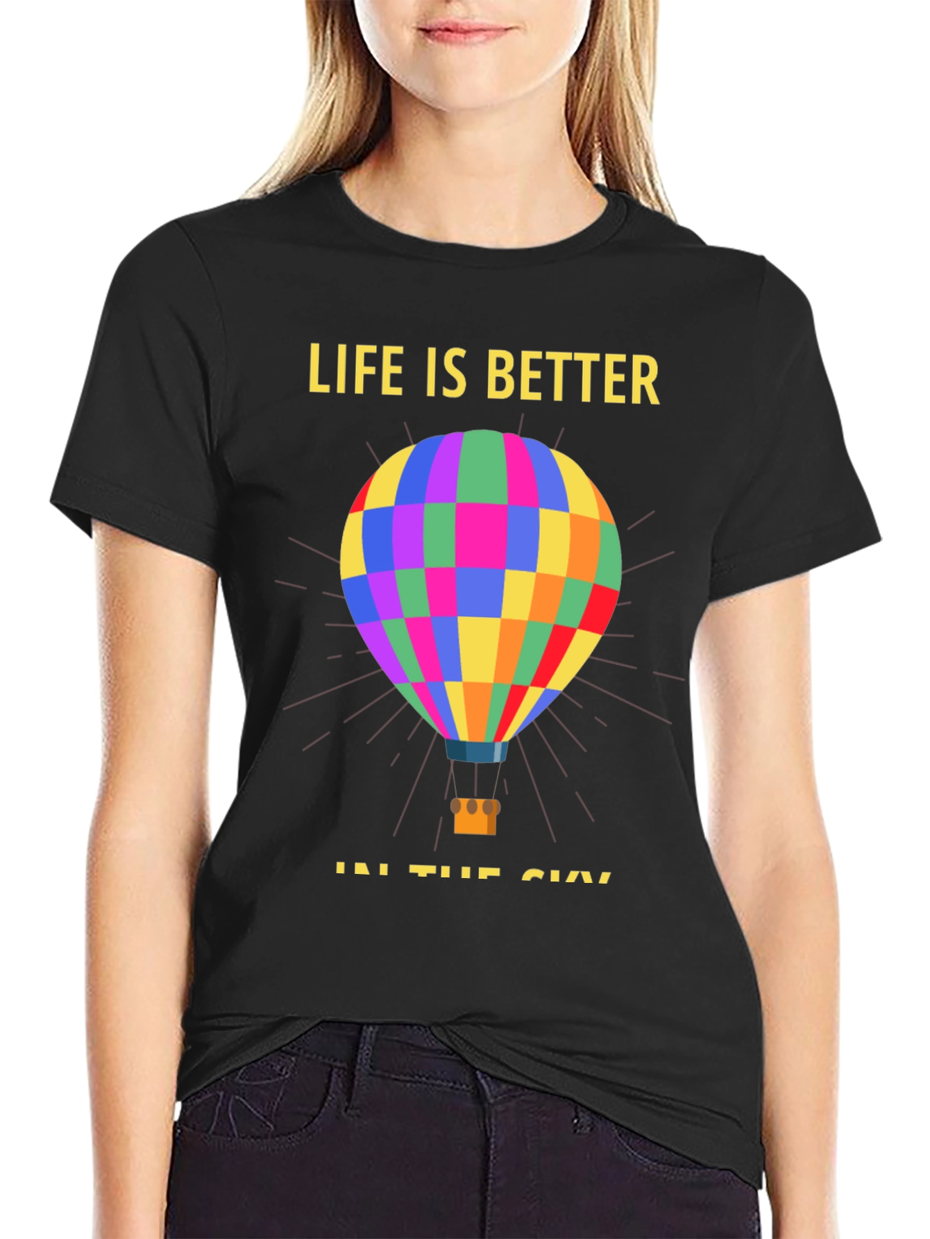 Life Is Better Hot Air Balloon T-Shirt