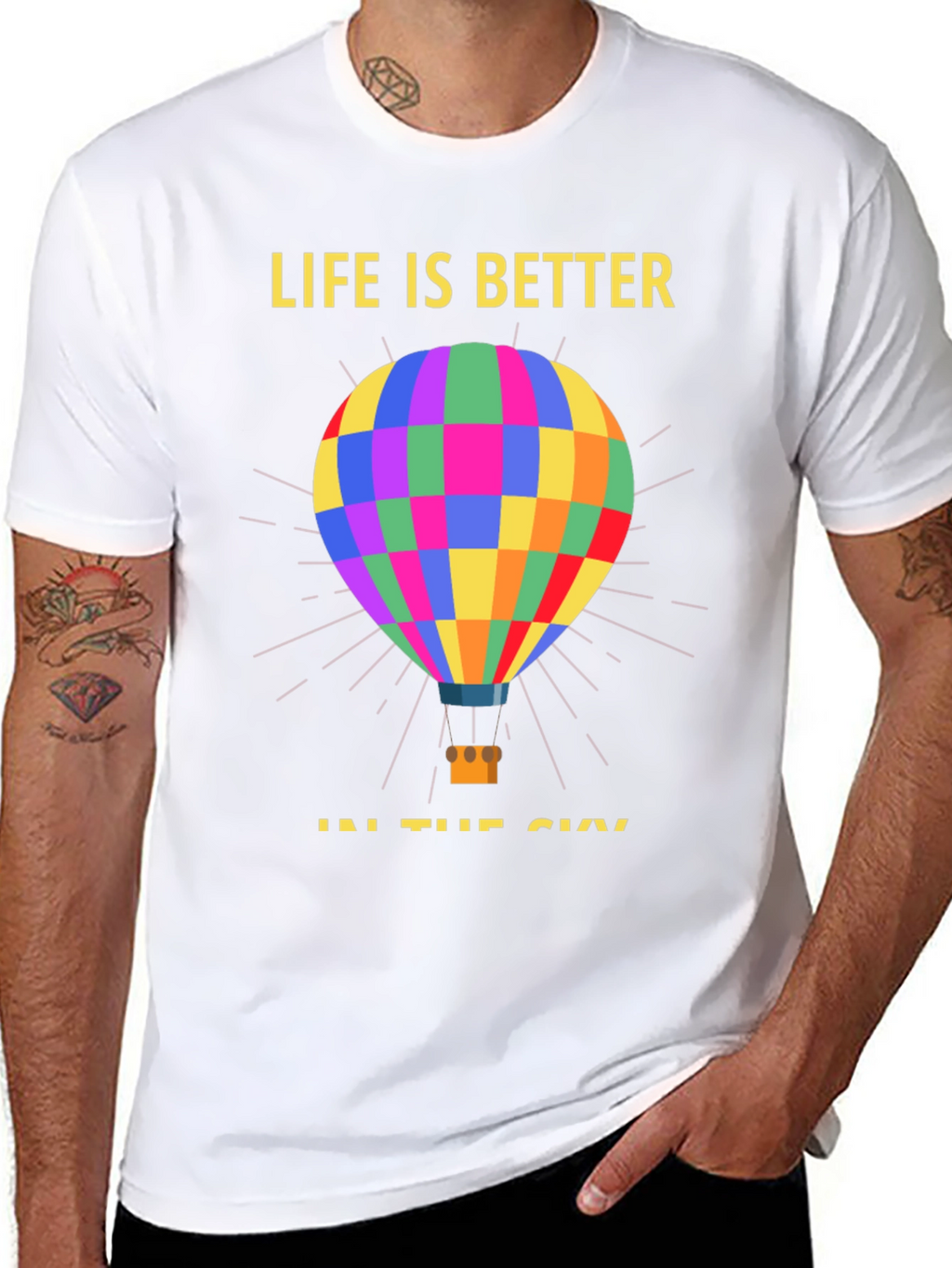 Life Is Better Hot Air Balloon T-Shirt