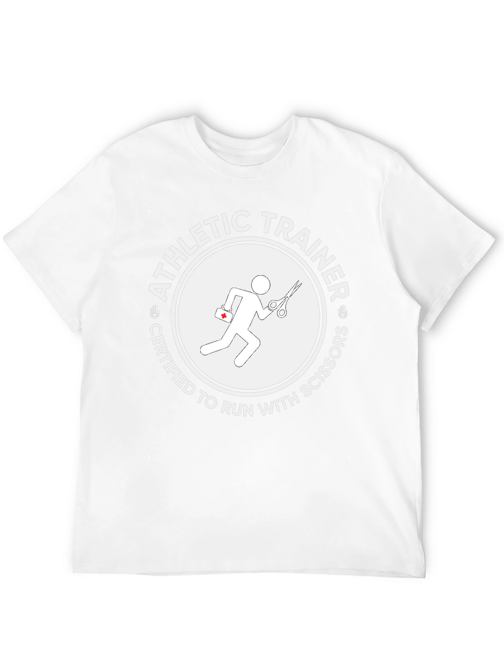 Athletic Trainer Certified to Run with Scissors T-Shirt