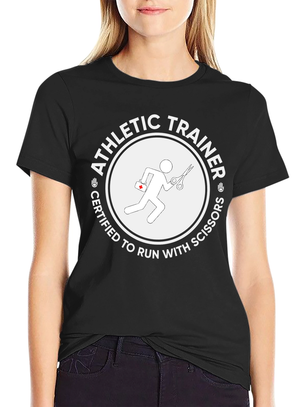 Athletic Trainer Certified to Run with Scissors T-Shirt