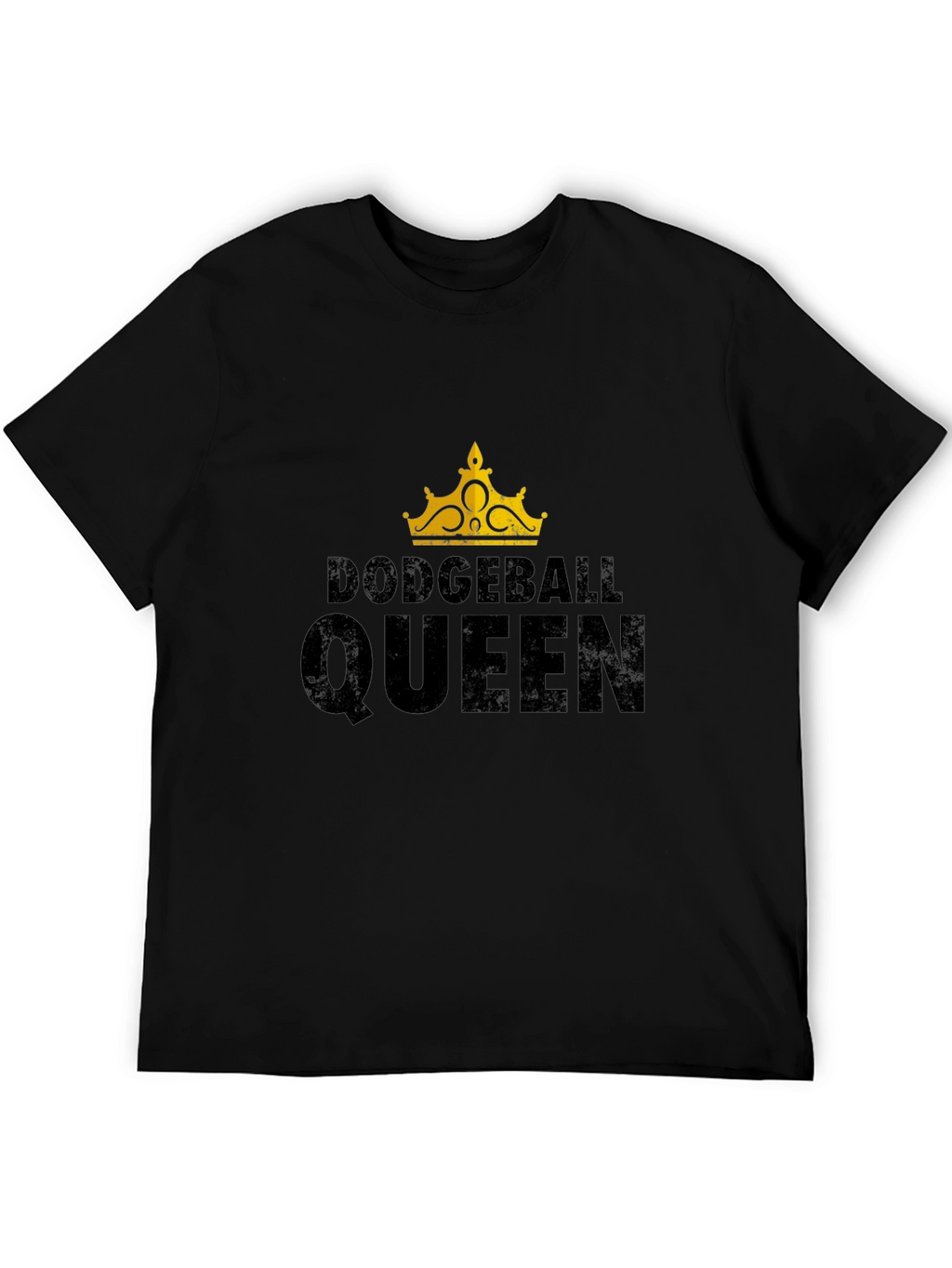 Dodgeball Queen Black Graphic T-Shirt