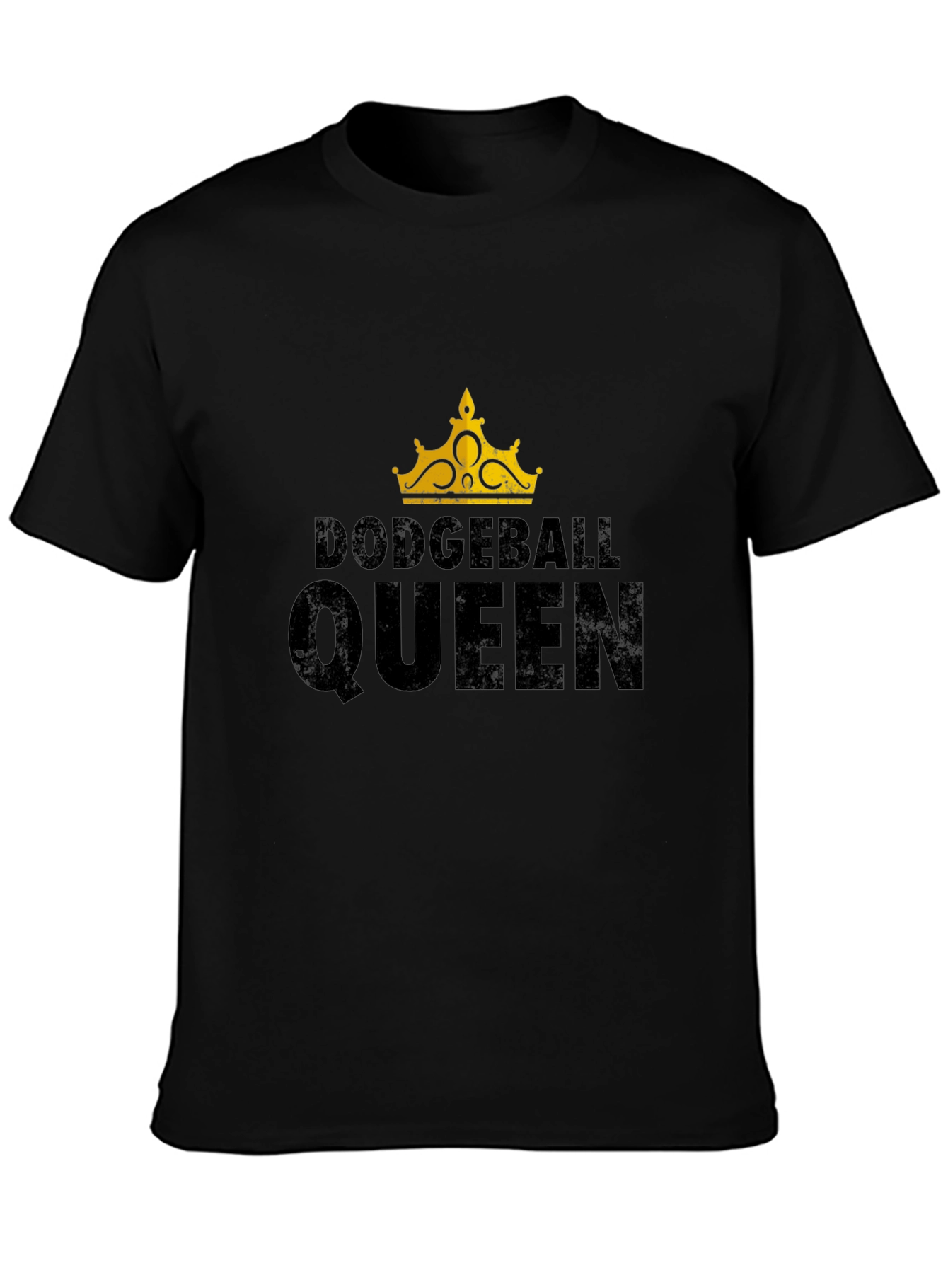 Dodgeball Queen Black Graphic T-Shirt
