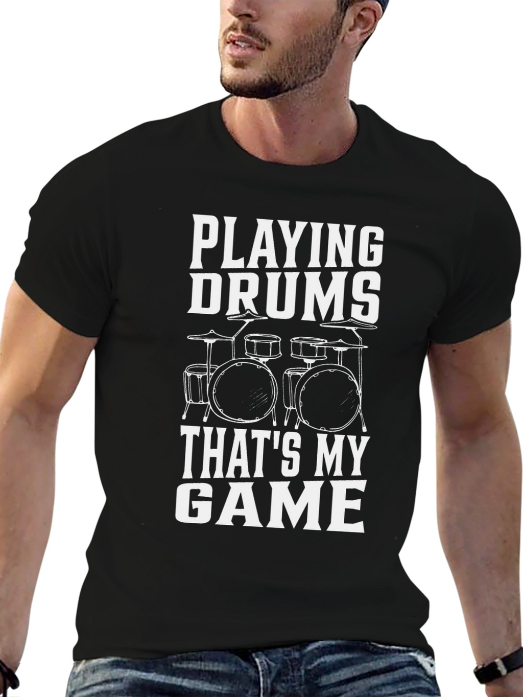 Drummer Graphic T-Shirt: Playing Drums Thats My Game!