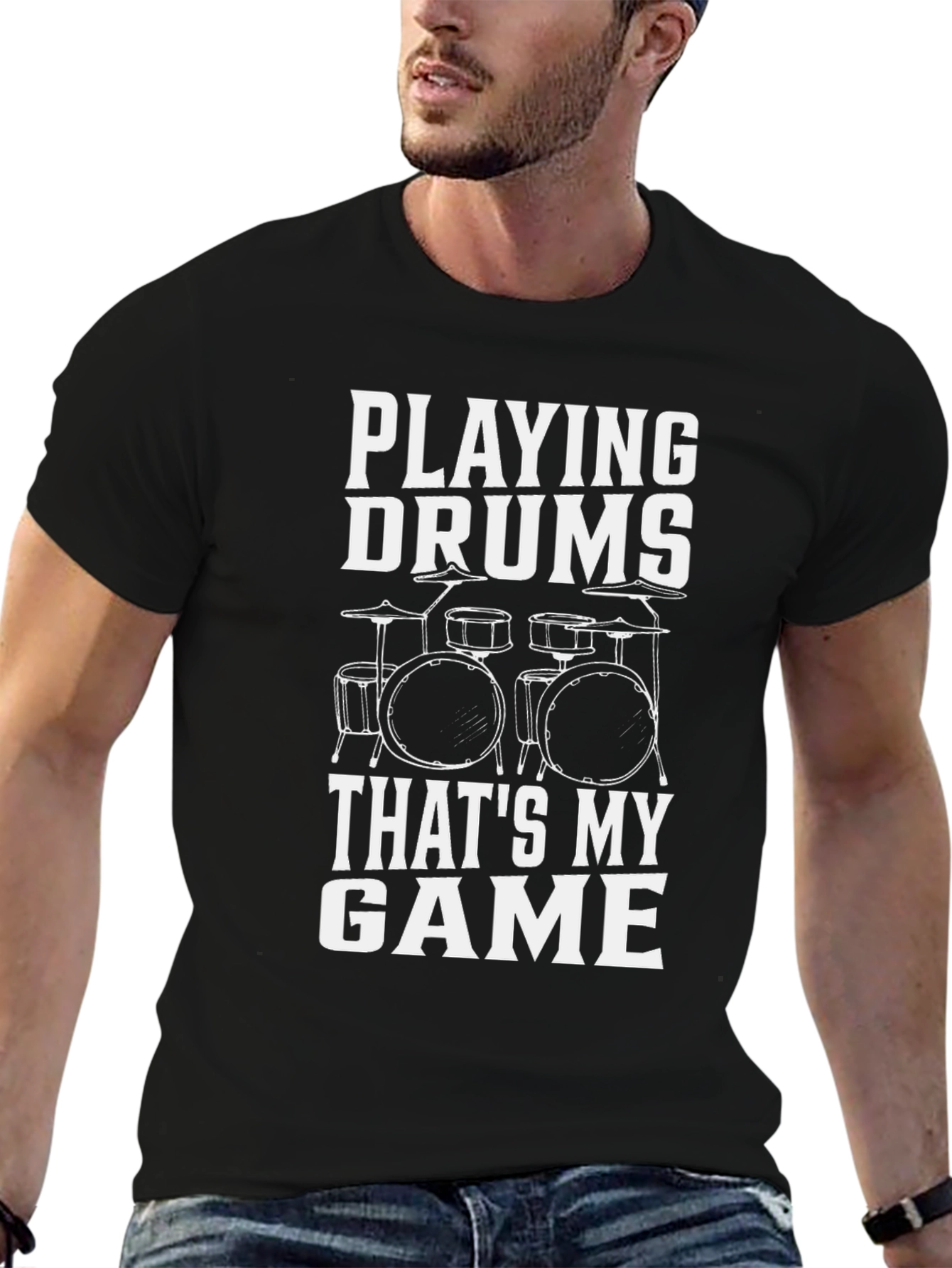 Drummer Graphic T-Shirt: Playing Drums Thats My Game!