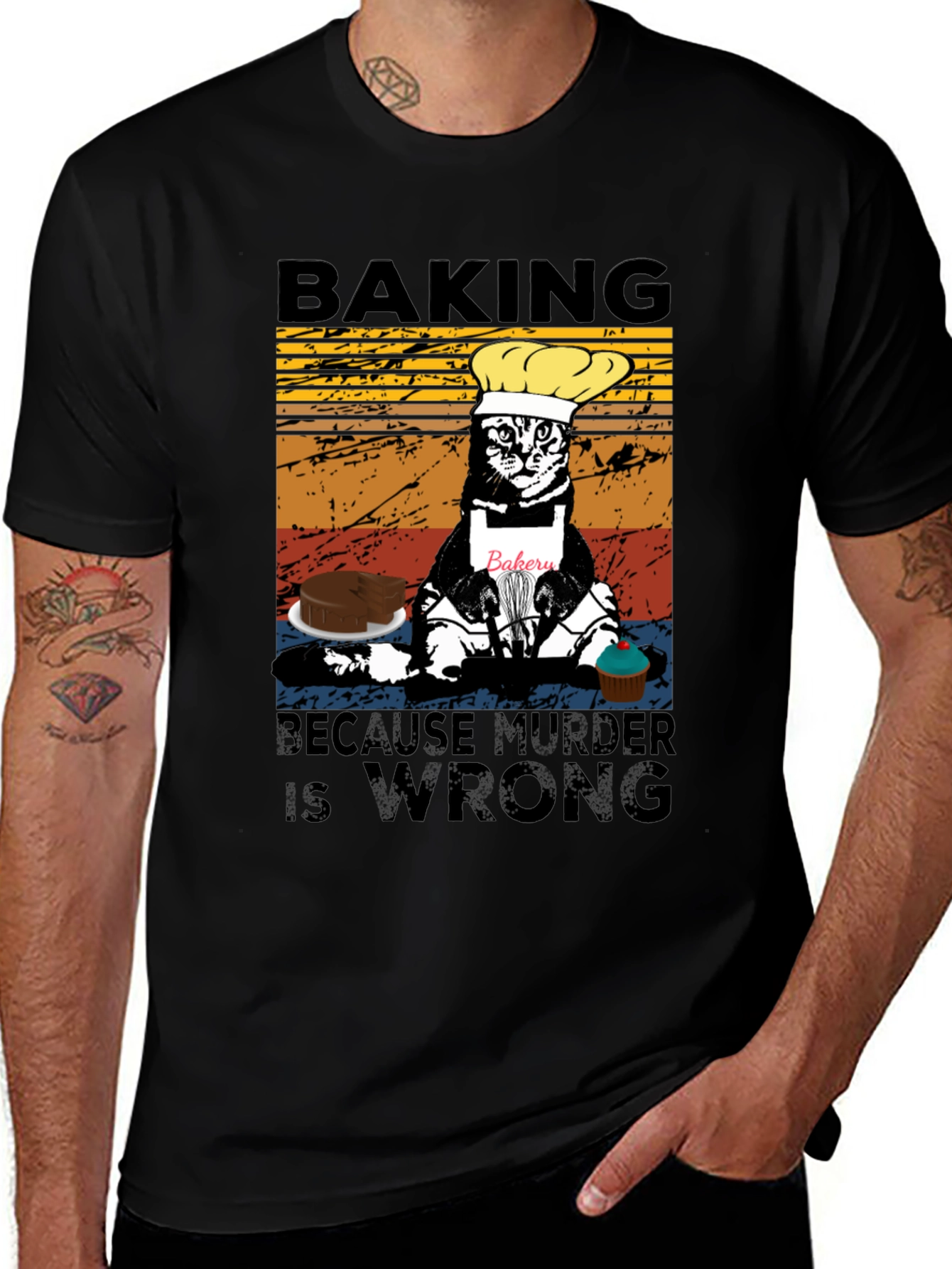 Baking Because Murder Is Wrong T-Shirt