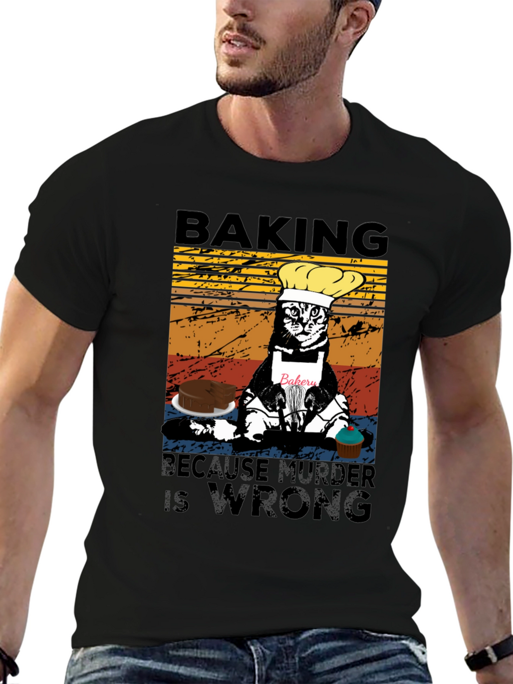 Baking Because Murder Is Wrong T-Shirt