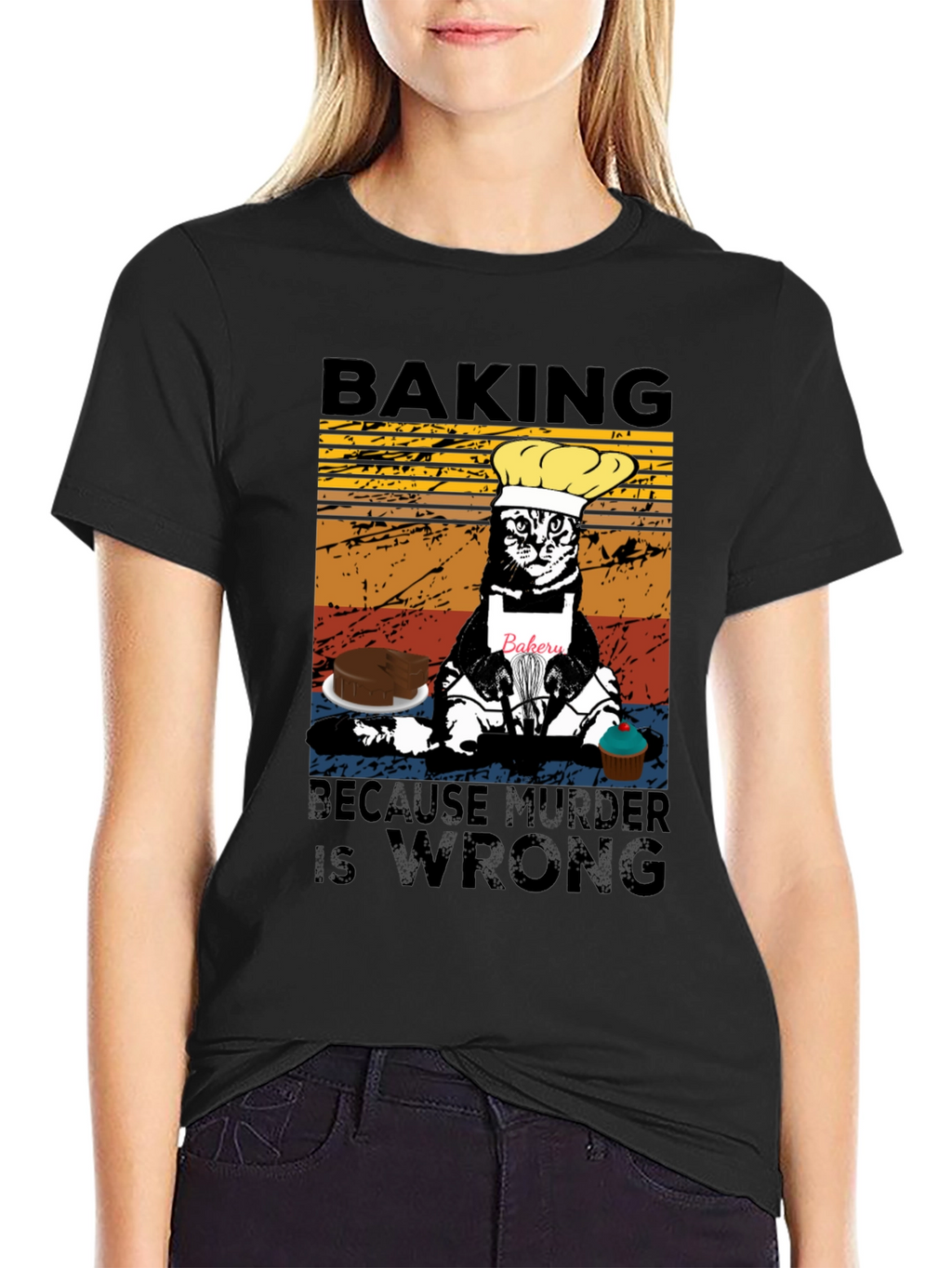 Baking Because Murder Is Wrong T-Shirt