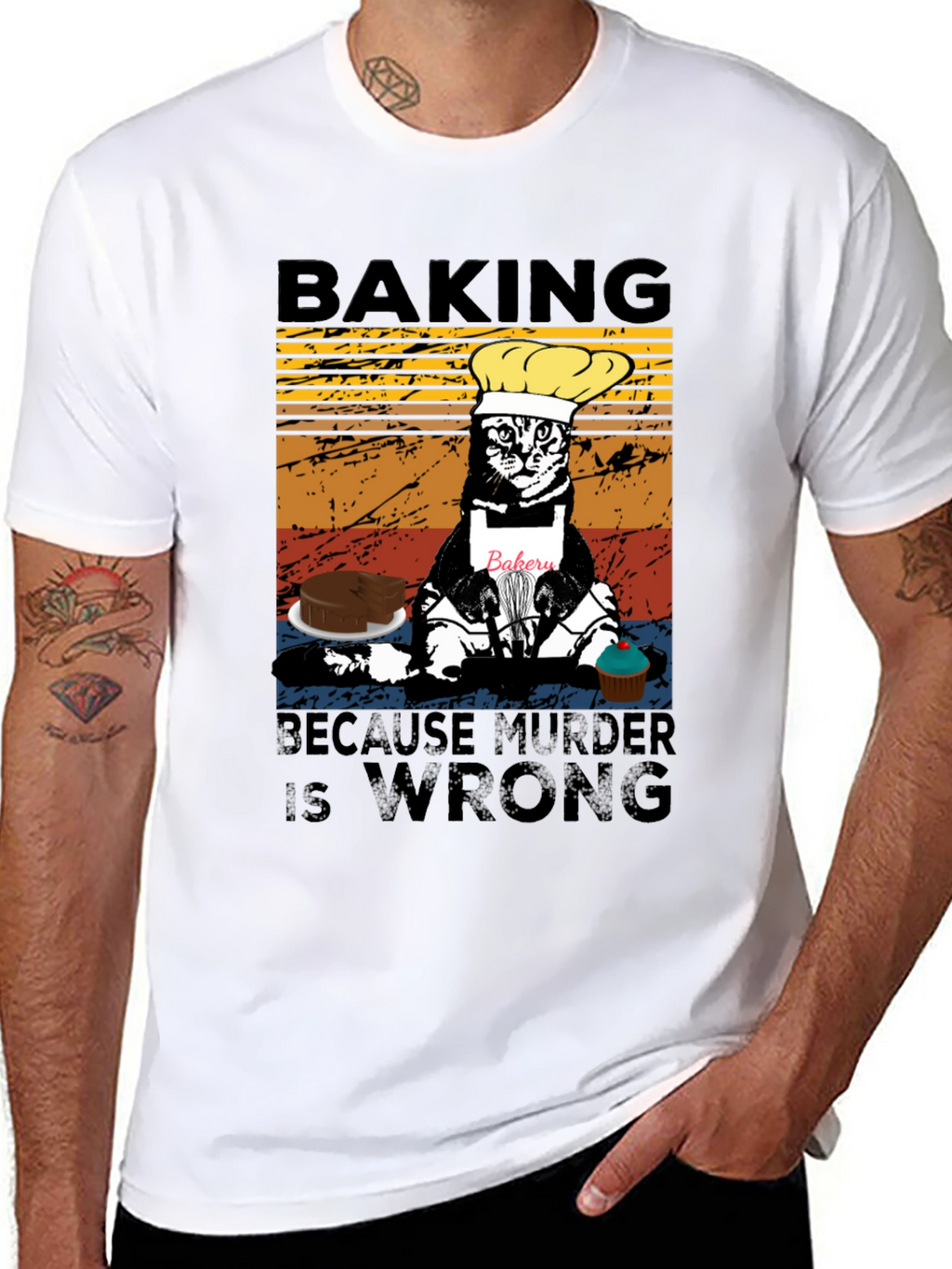 Baking Because Murder Is Wrong T-Shirt