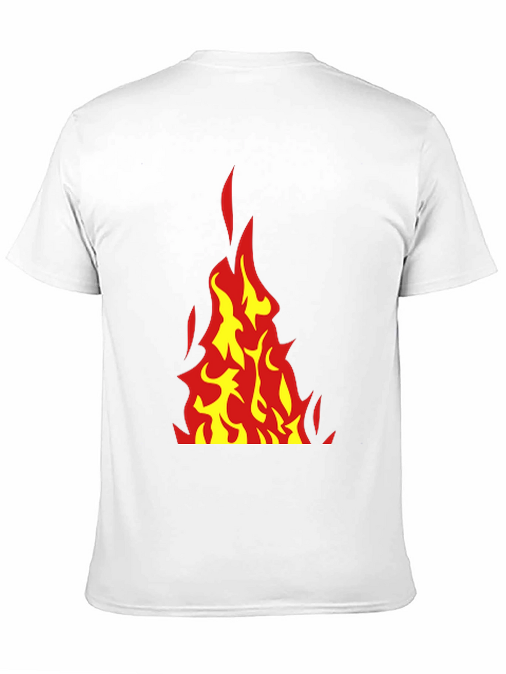 Fiery Flames Graphic Tee - Bold Black T-Shirt