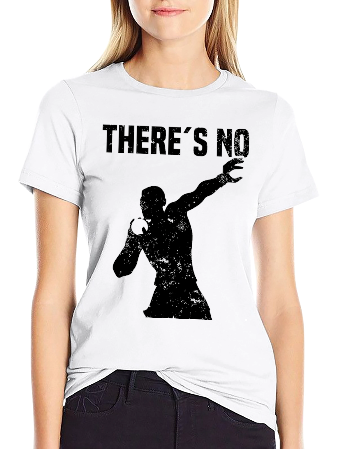 Mens Black Theres No Graphic T-Shirt