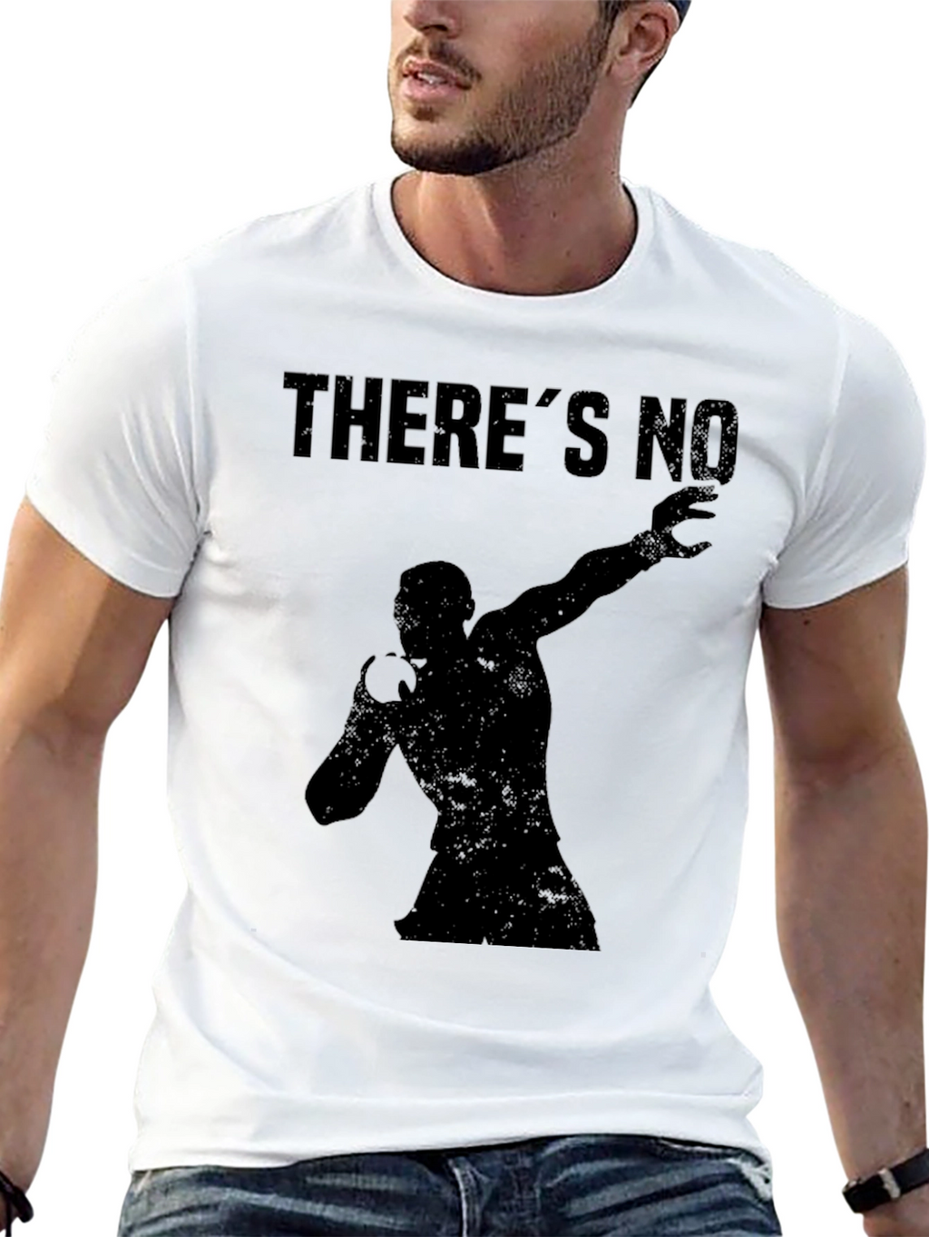 Mens Black Theres No Graphic T-Shirt