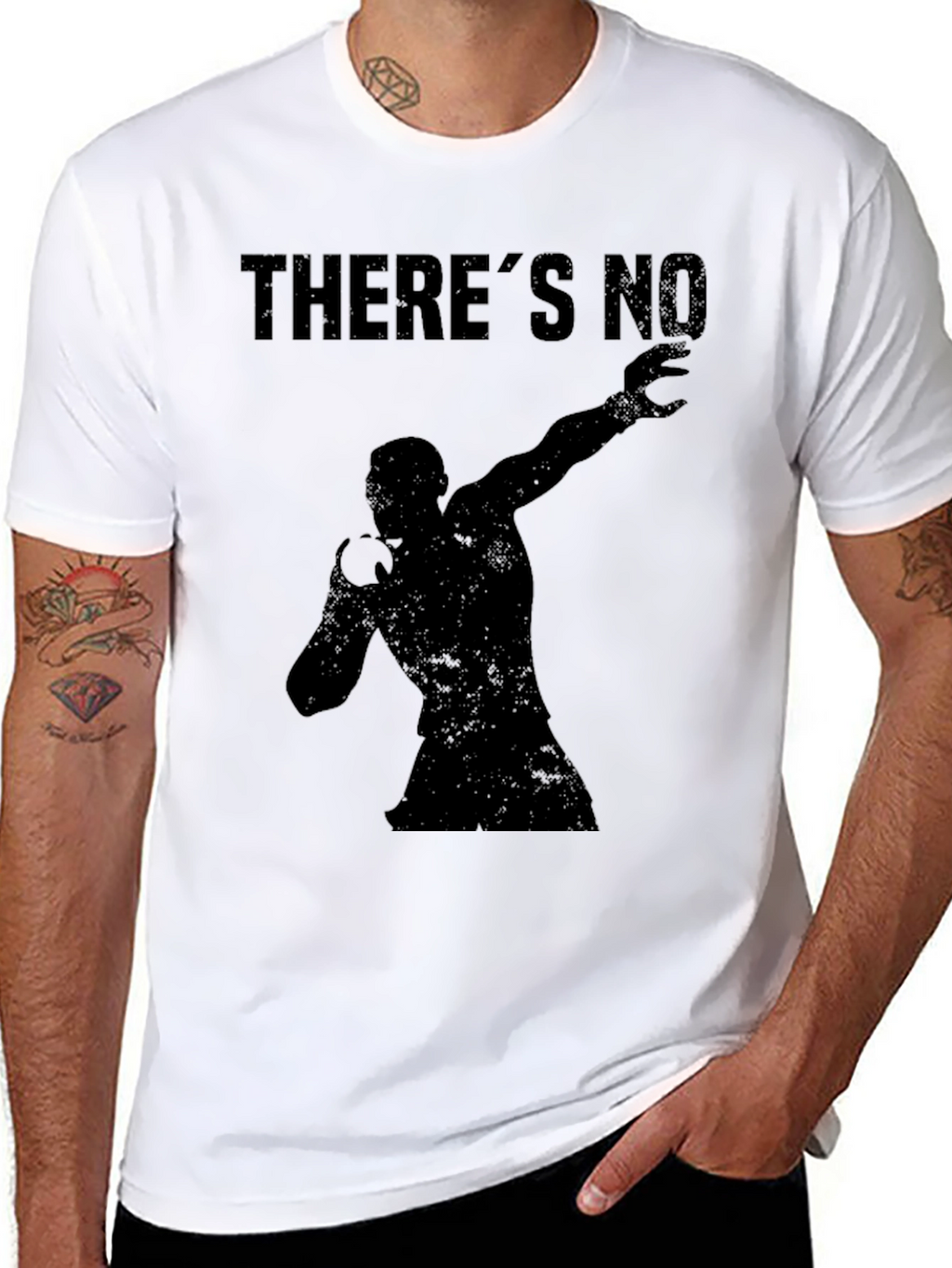 Mens Black Theres No Graphic T-Shirt
