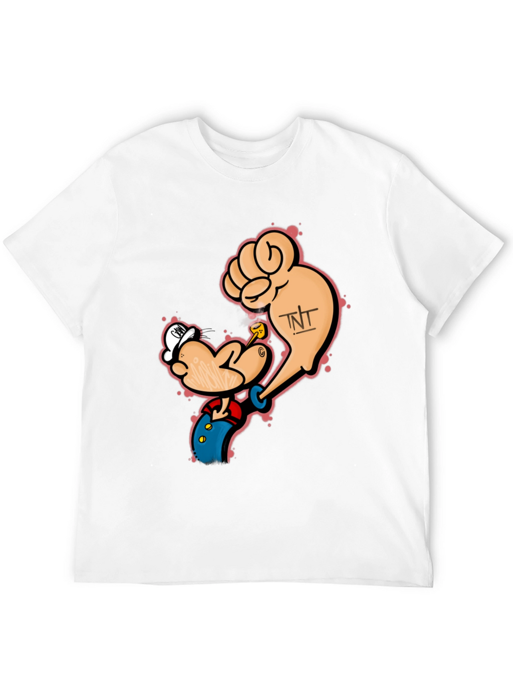 Popeye Inspired TNT Black T-Shirt