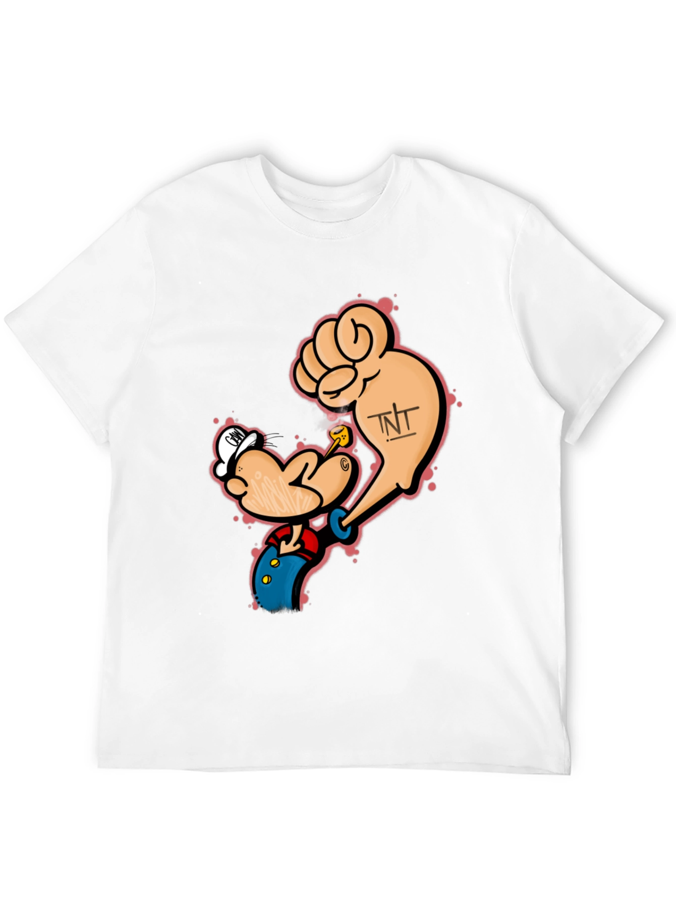 Popeye Inspired TNT Black T-Shirt