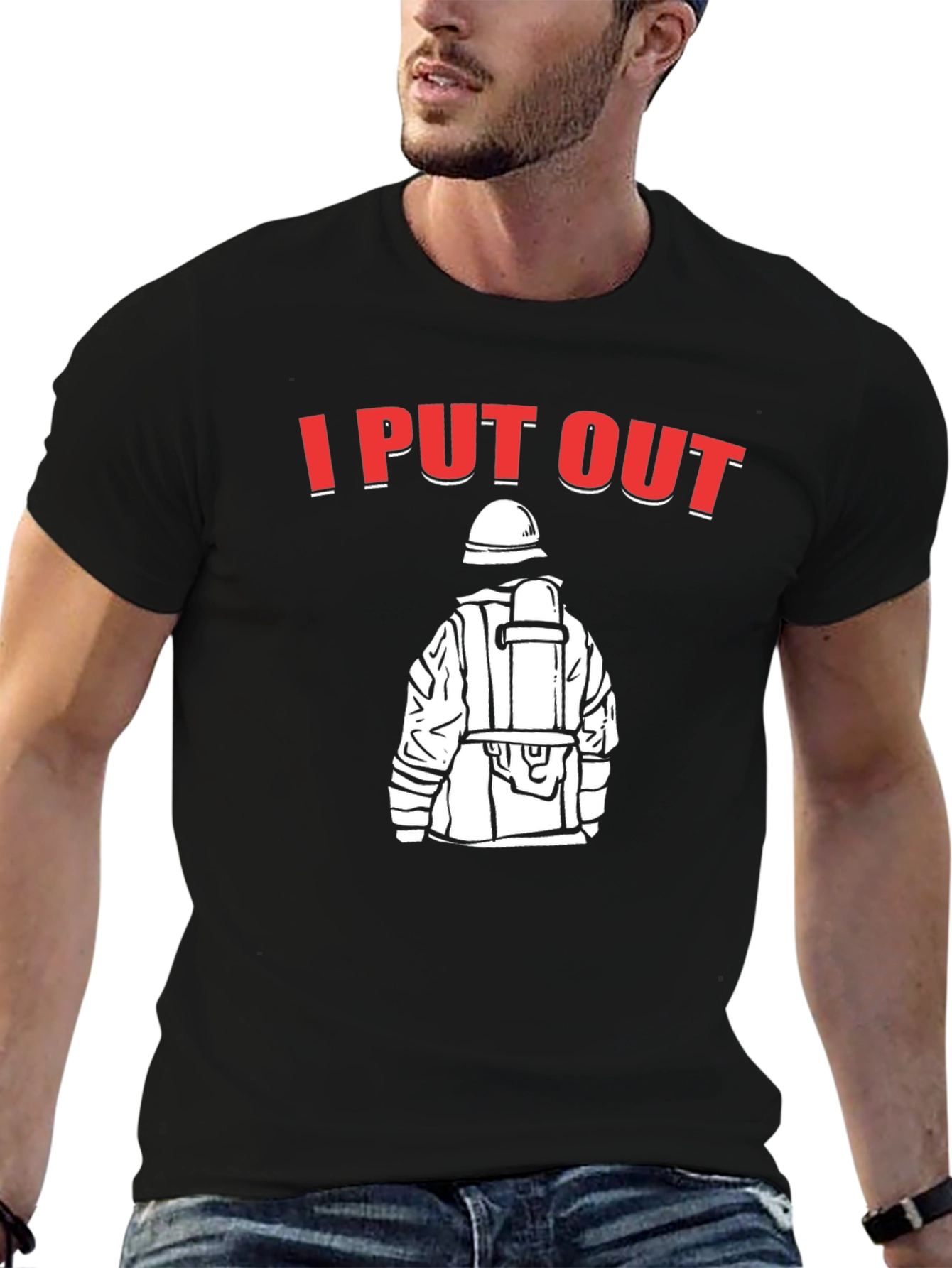 I Put Out Firefighter T-Shirt - Black Humor Tee