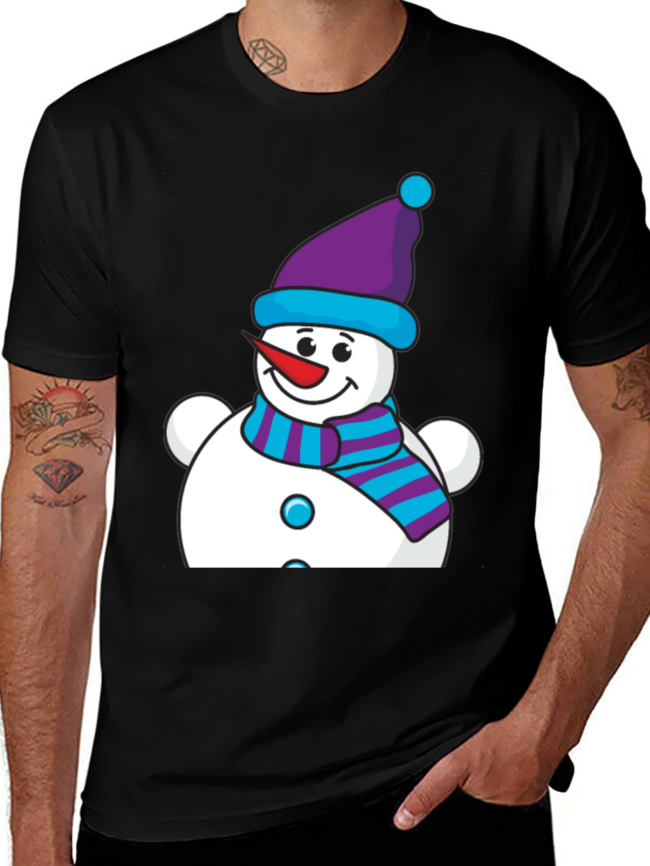 Snowman Graphic Tee - Holiday Cheer