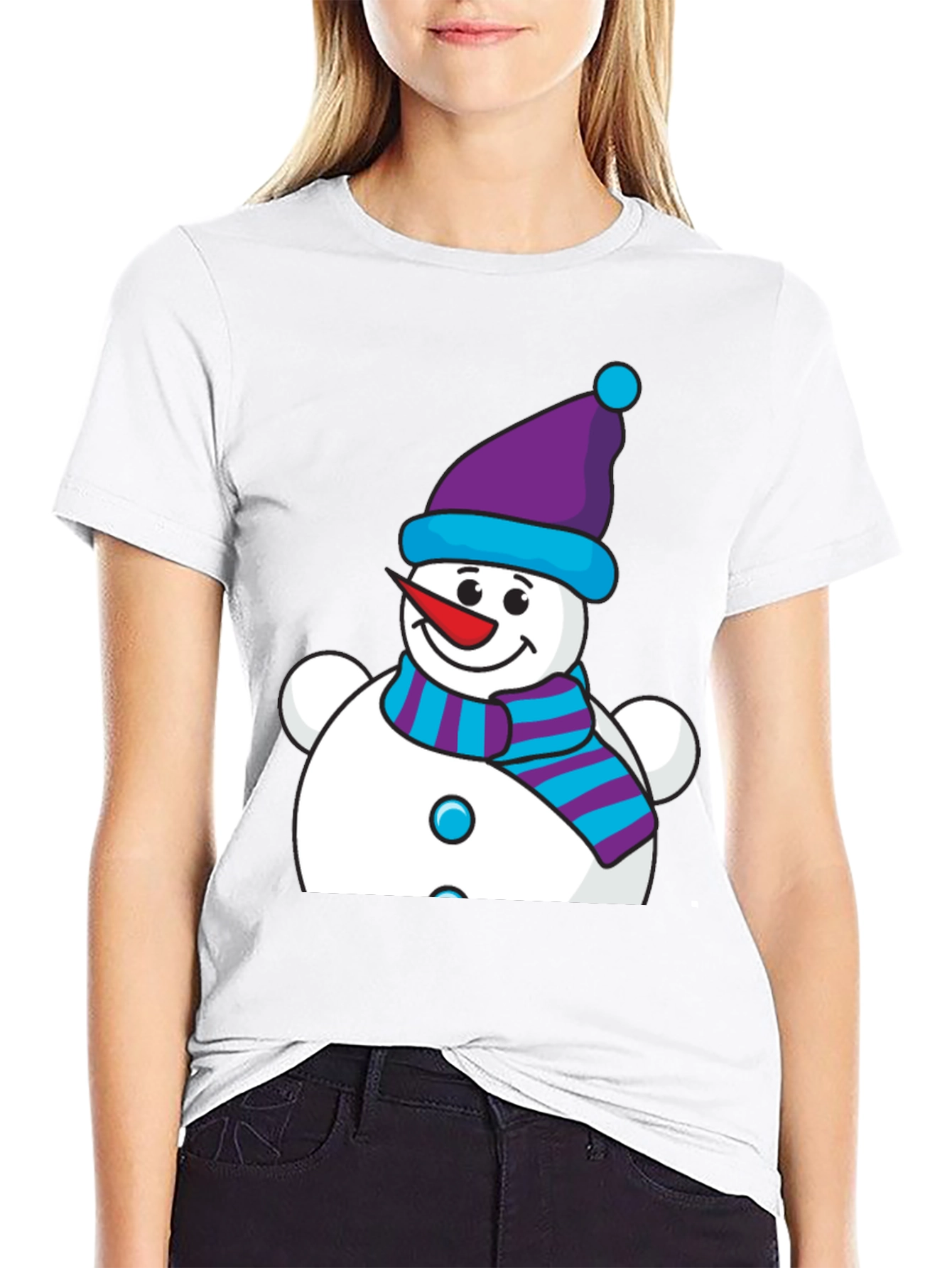 Snowman Graphic Tee - Holiday Cheer