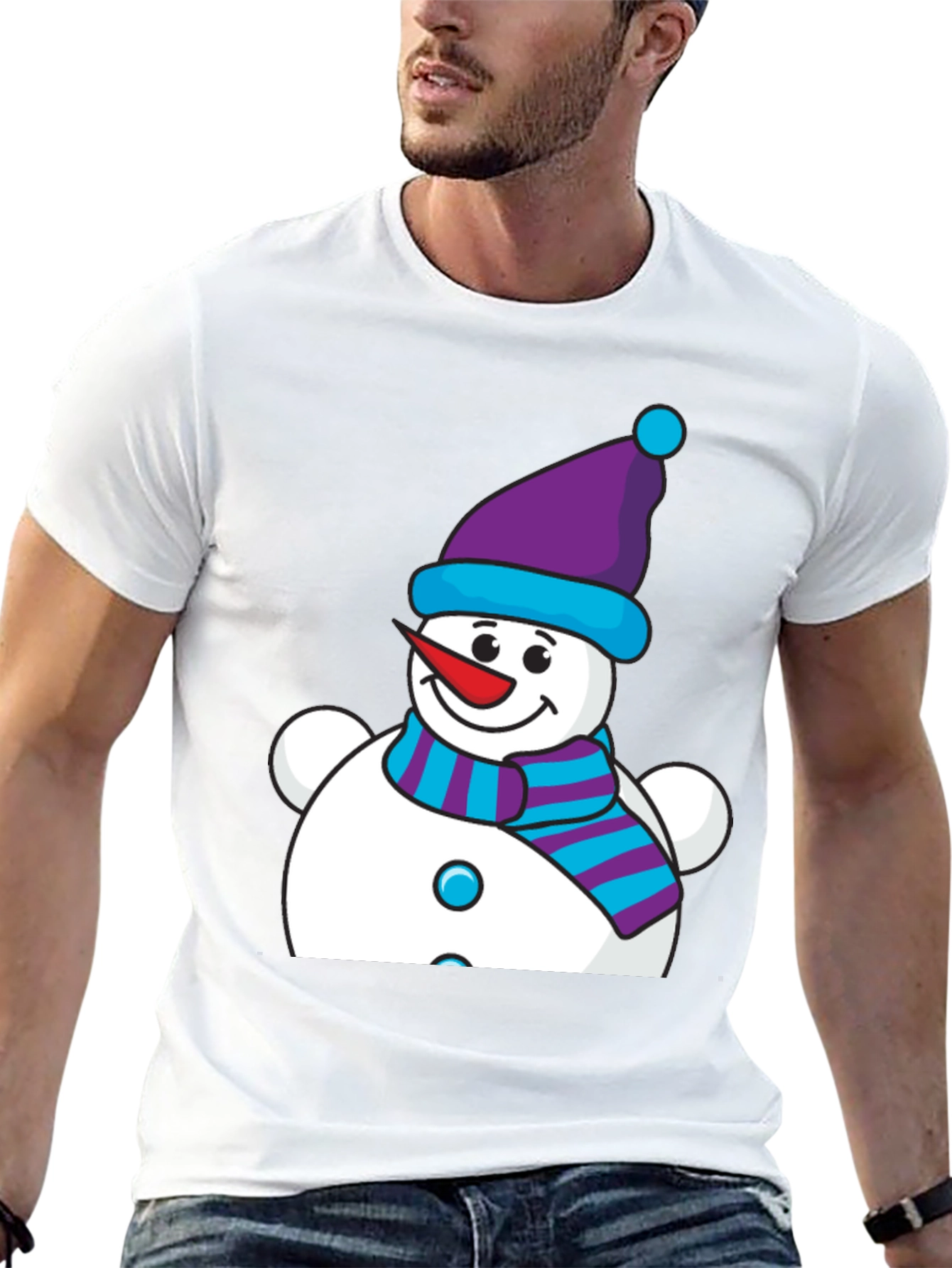 Snowman Graphic Tee - Holiday Cheer