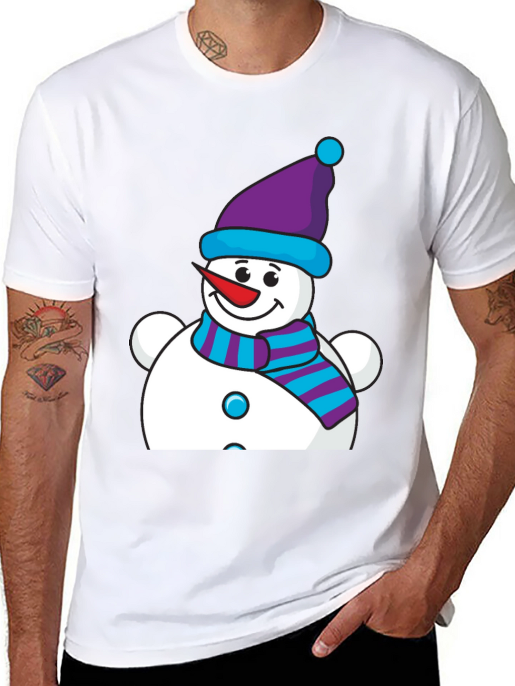 Snowman Graphic Tee - Holiday Cheer