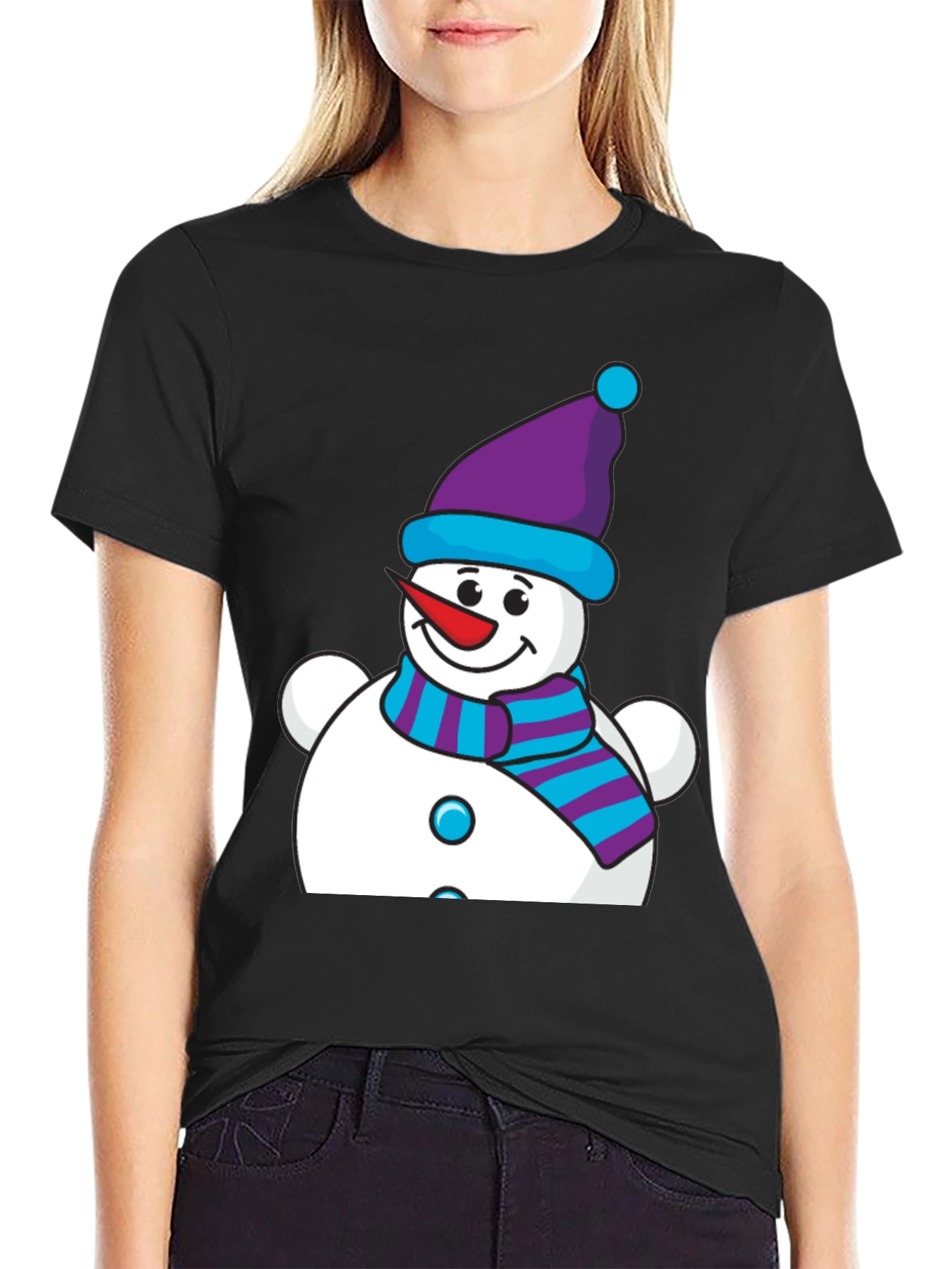 Snowman Graphic Tee - Holiday Cheer