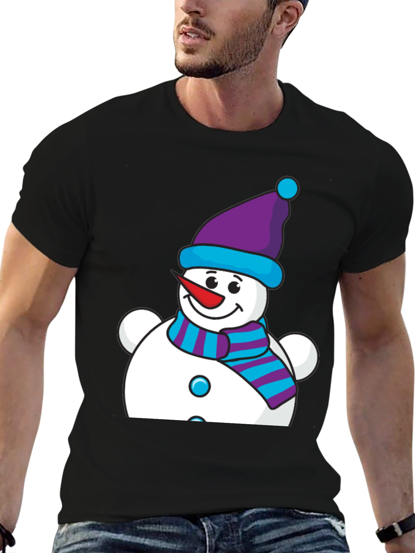 Snowman Graphic Tee - Holiday Cheer