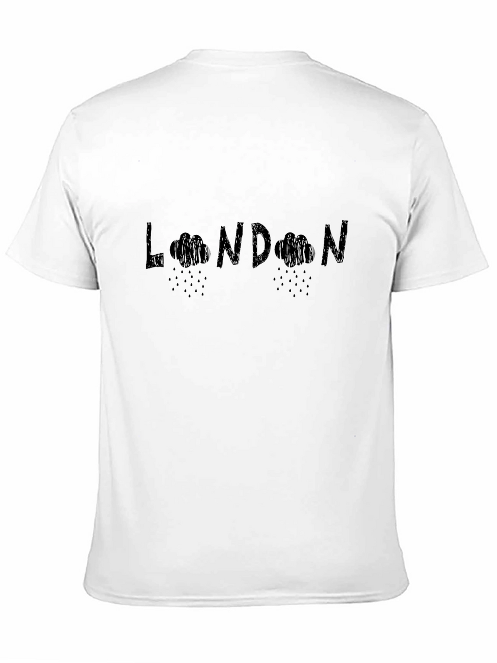 London Rainy Days Graphic Tee - Black Cotton T-Shirt