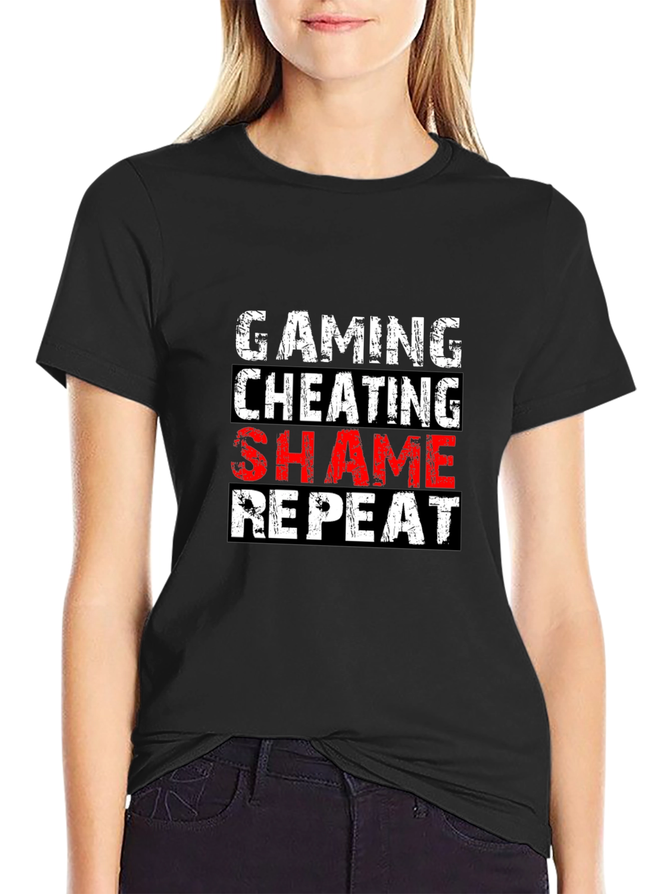 Gaming Cheating Shame Repeat T-Shirt
