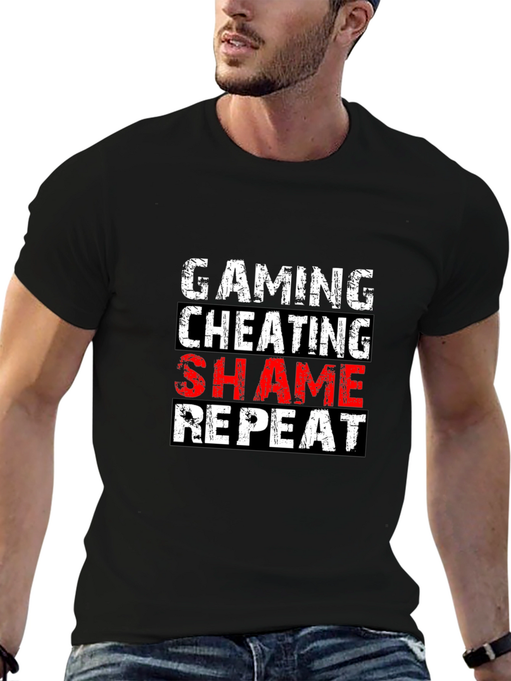 Gaming Cheating Shame Repeat T-Shirt