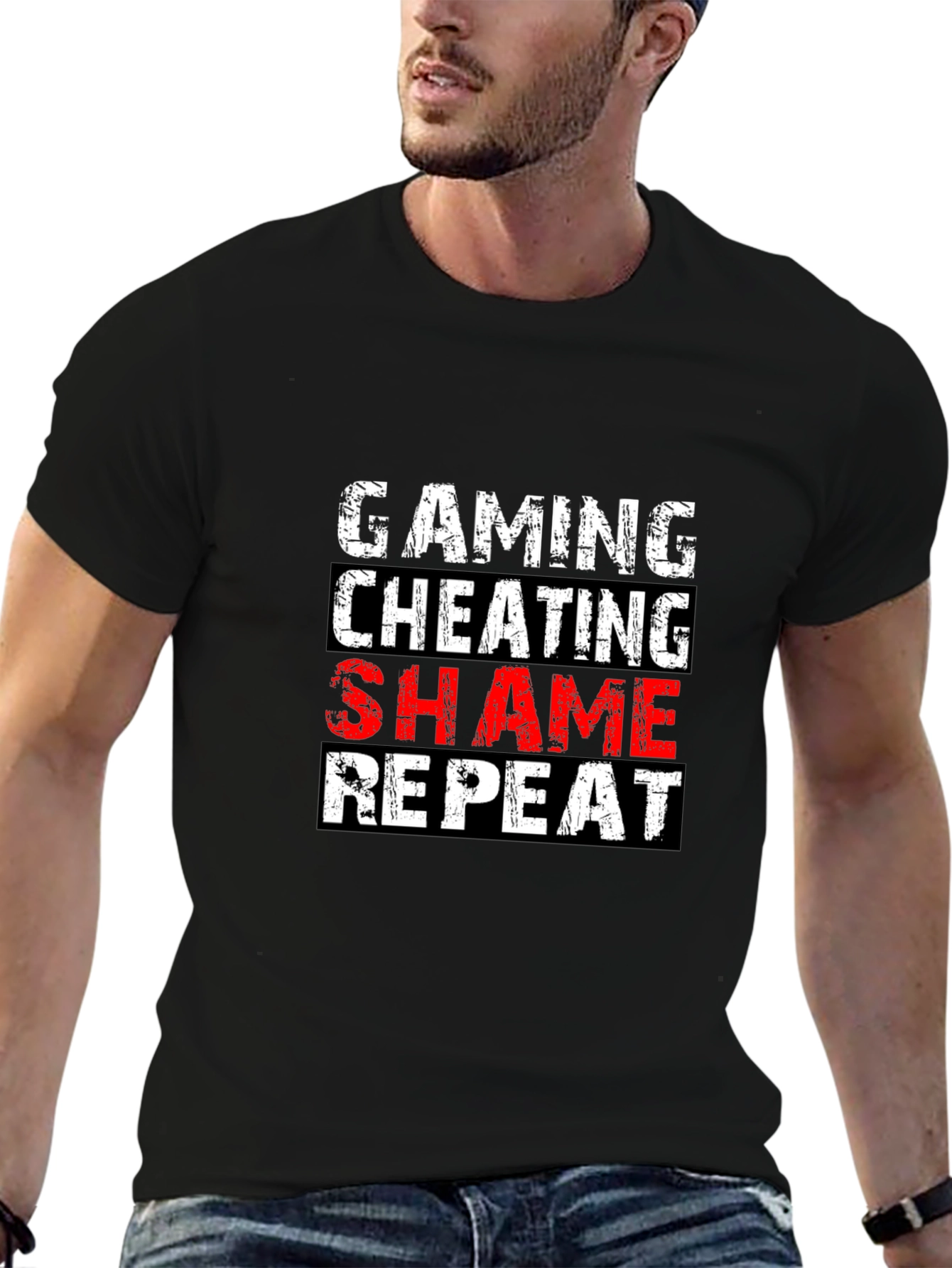 Gaming Cheating Shame Repeat T-Shirt