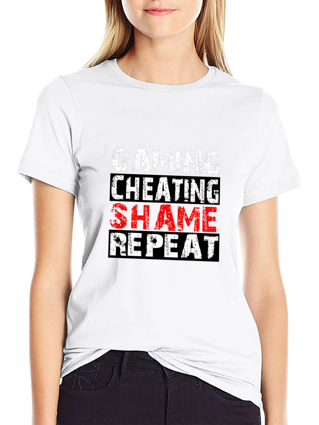 Gaming Cheating Shame Repeat T-Shirt