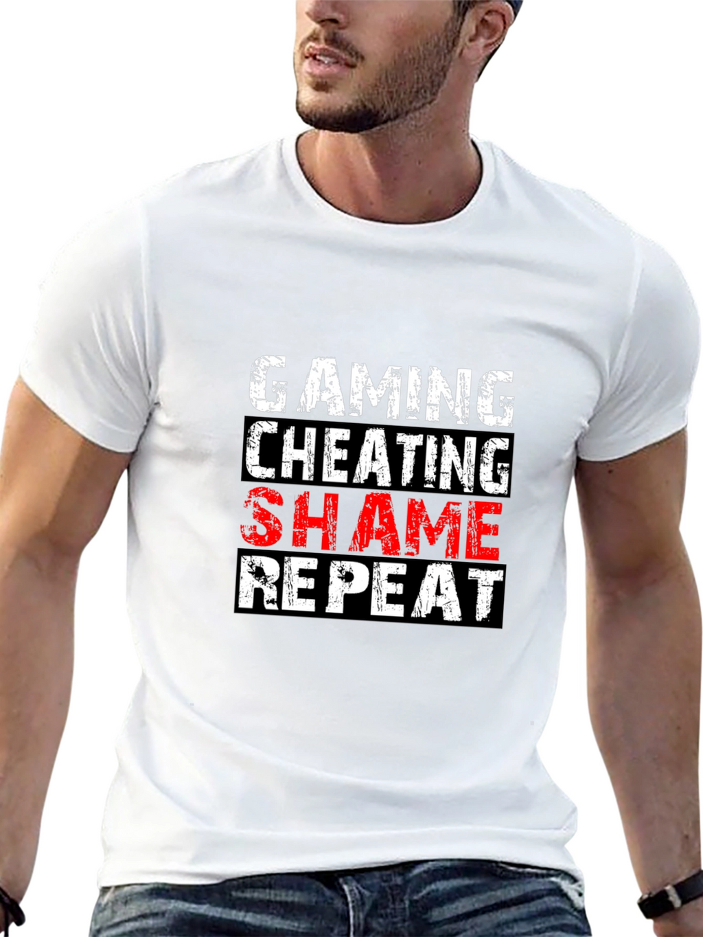 Gaming Cheating Shame Repeat T-Shirt