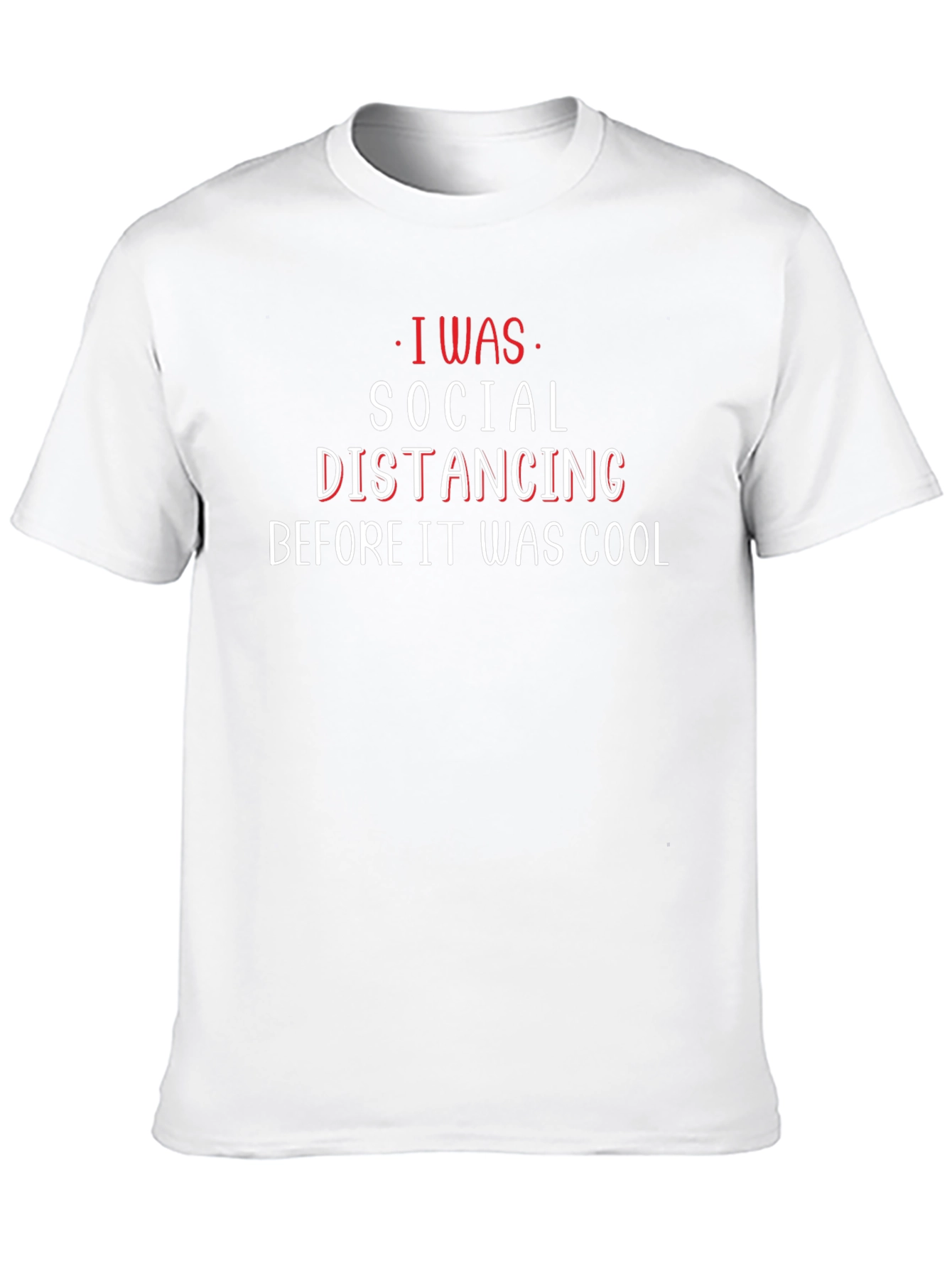 Social Distancing Funny Graphic Tee Shirt