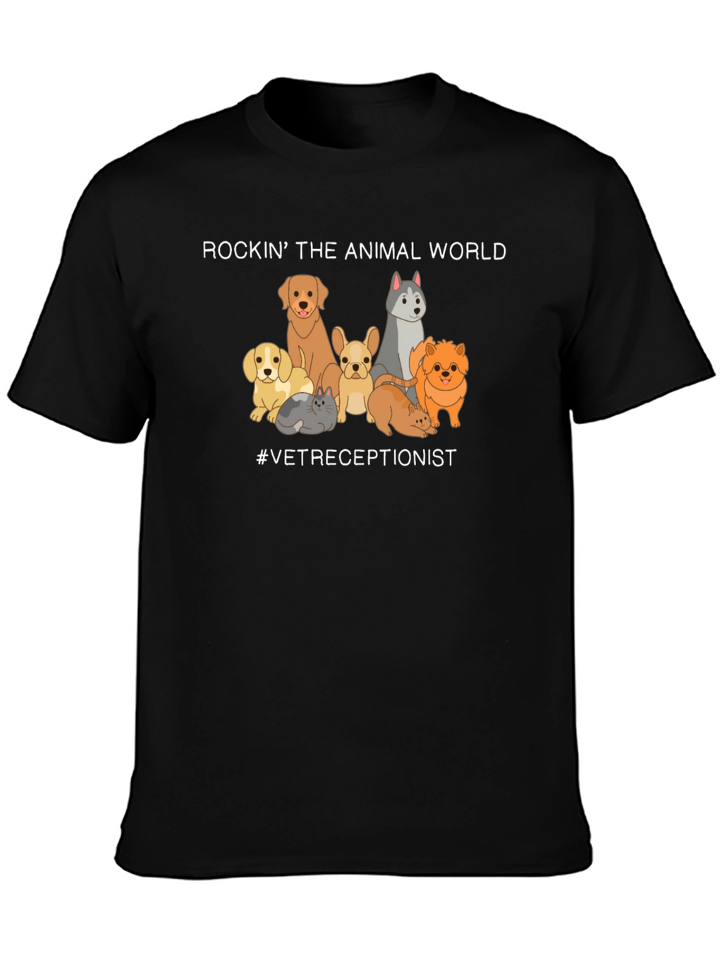 Vet Receptionist Animal World T-Shirt