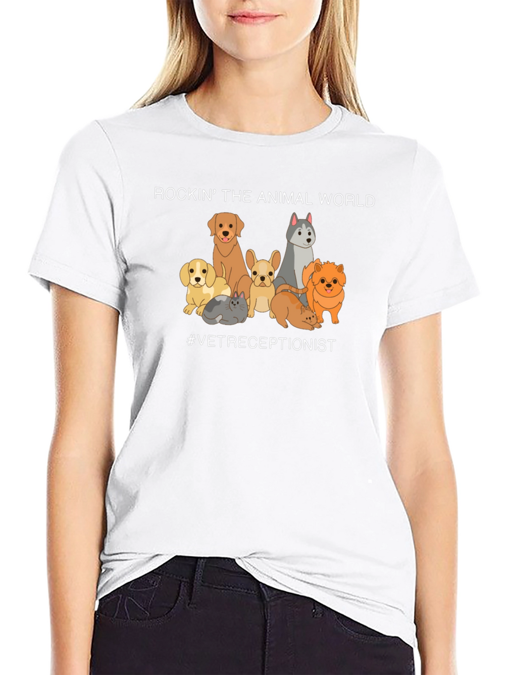 Vet Receptionist Animal World T-Shirt