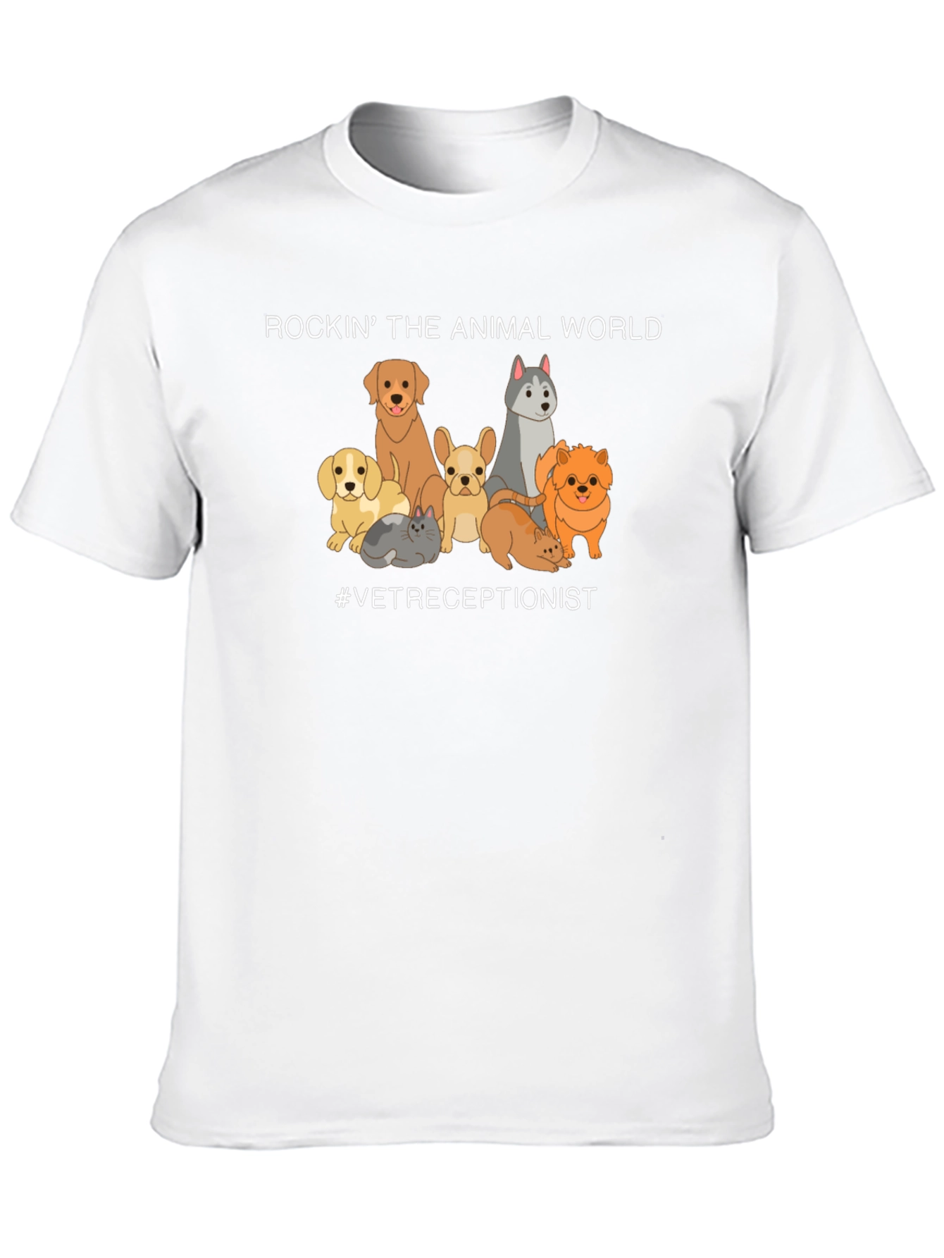 Vet Receptionist Animal World T-Shirt