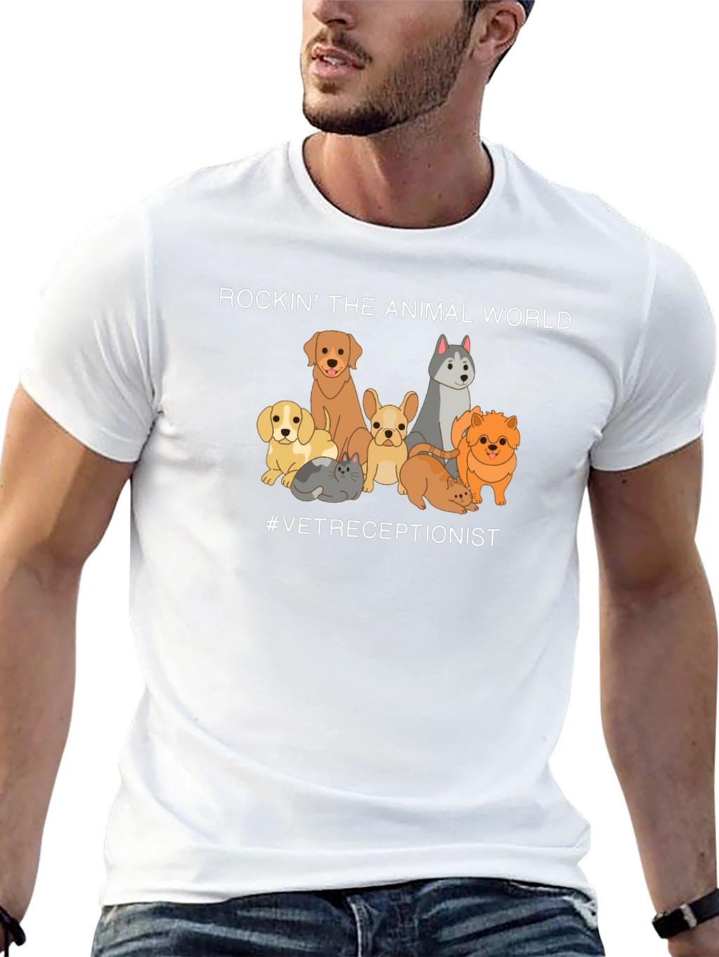 Vet Receptionist Animal World T-Shirt