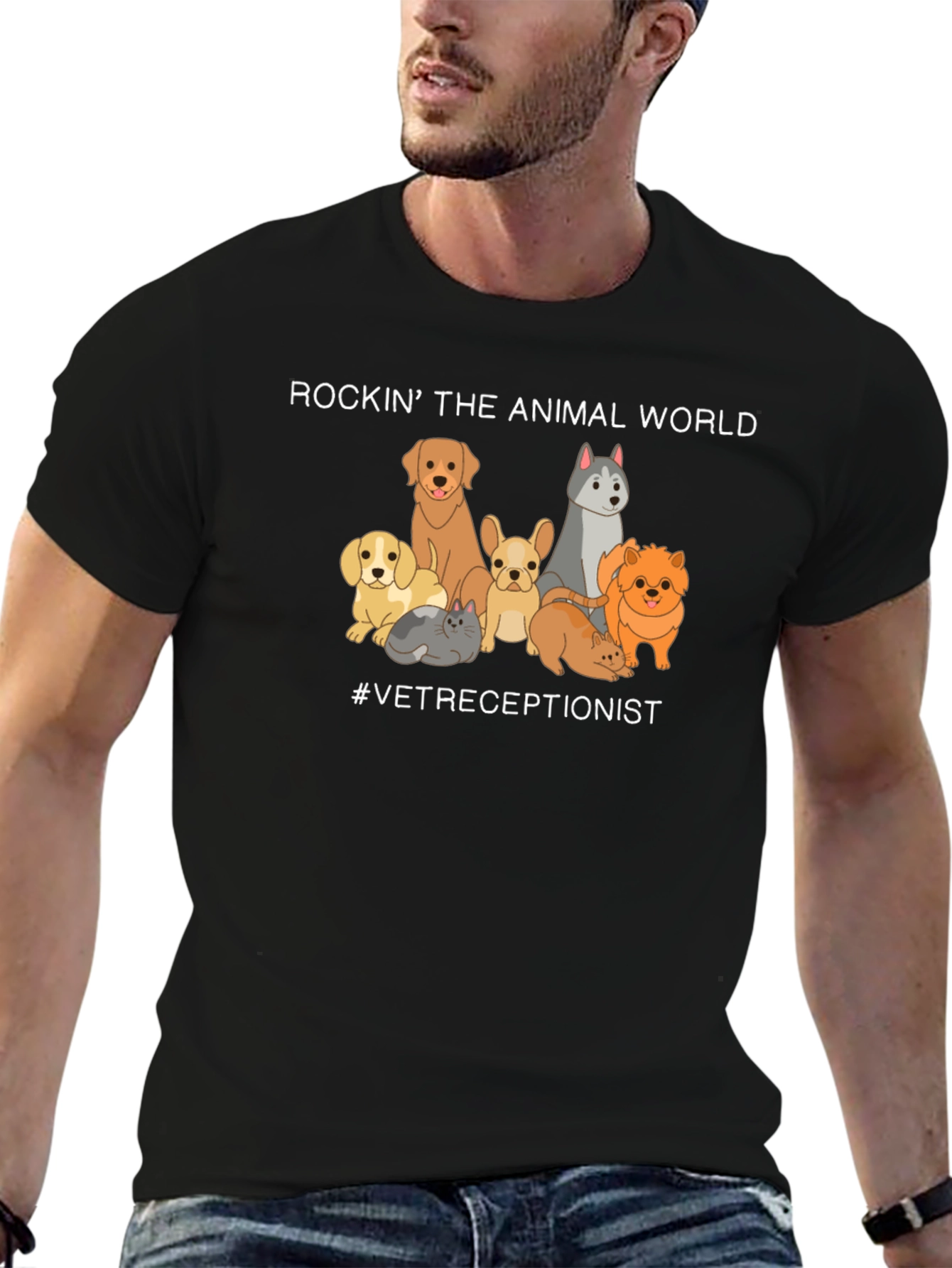 Vet Receptionist Animal World T-Shirt