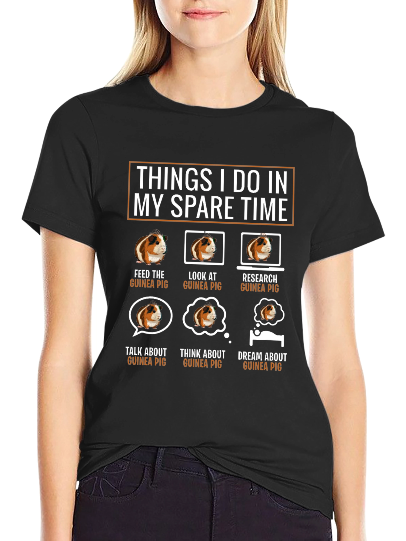 Guinea Pig Lover T-Shirt | Things I Do In My Spare Time