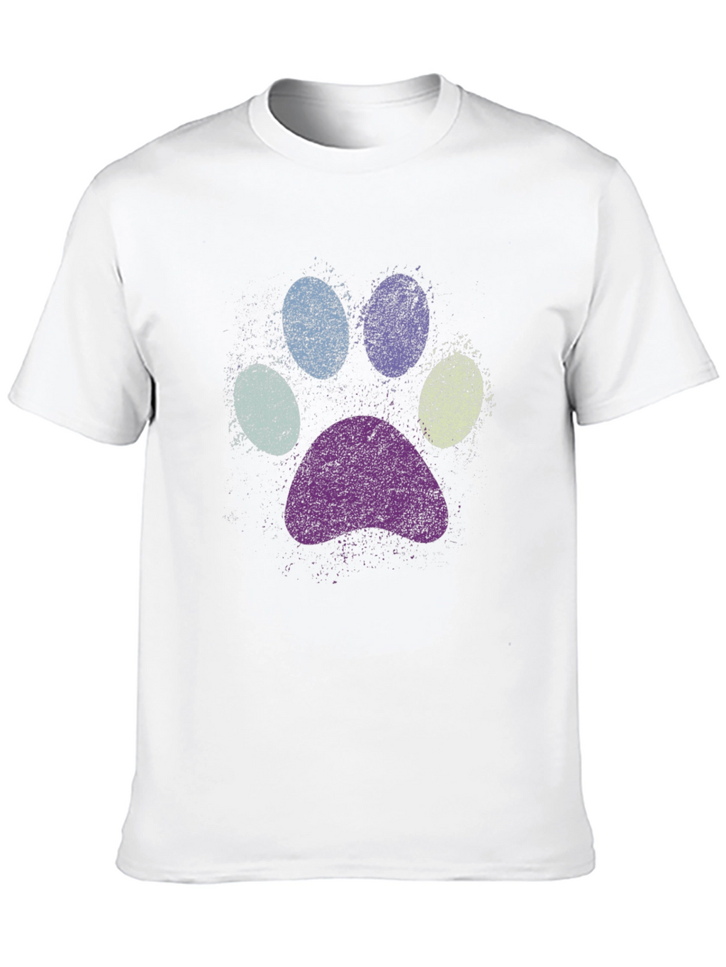 Paw Print Graphic Black T-Shirt