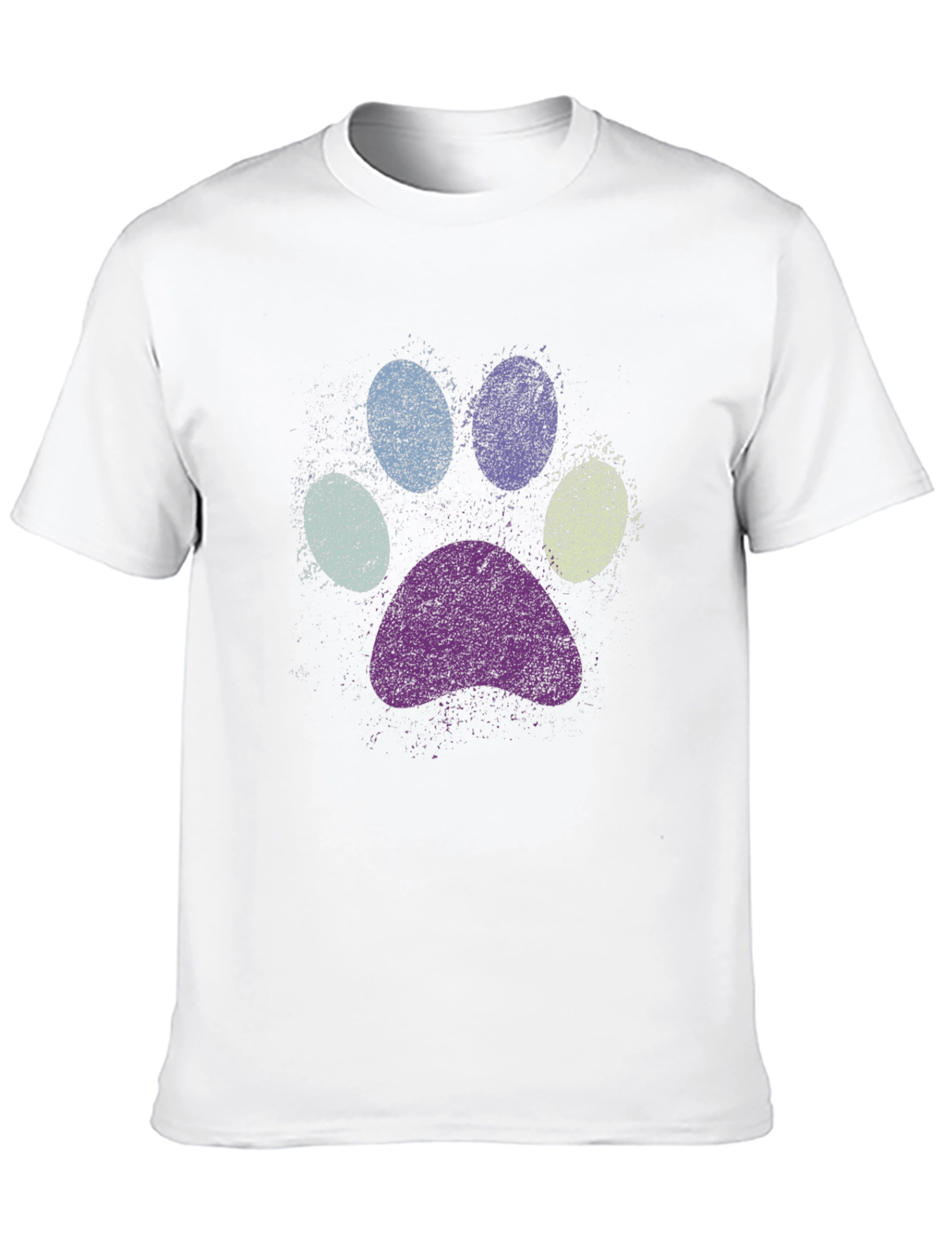 Paw Print Graphic Black T-Shirt