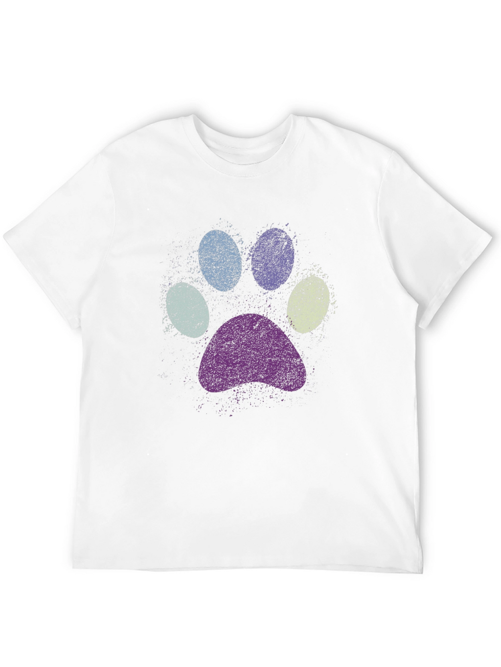 Paw Print Graphic Black T-Shirt