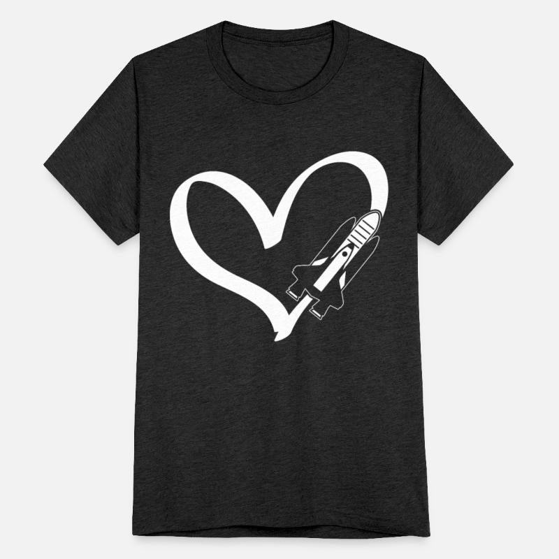 Heart Space Ship - Space Flight Rocket Scientist