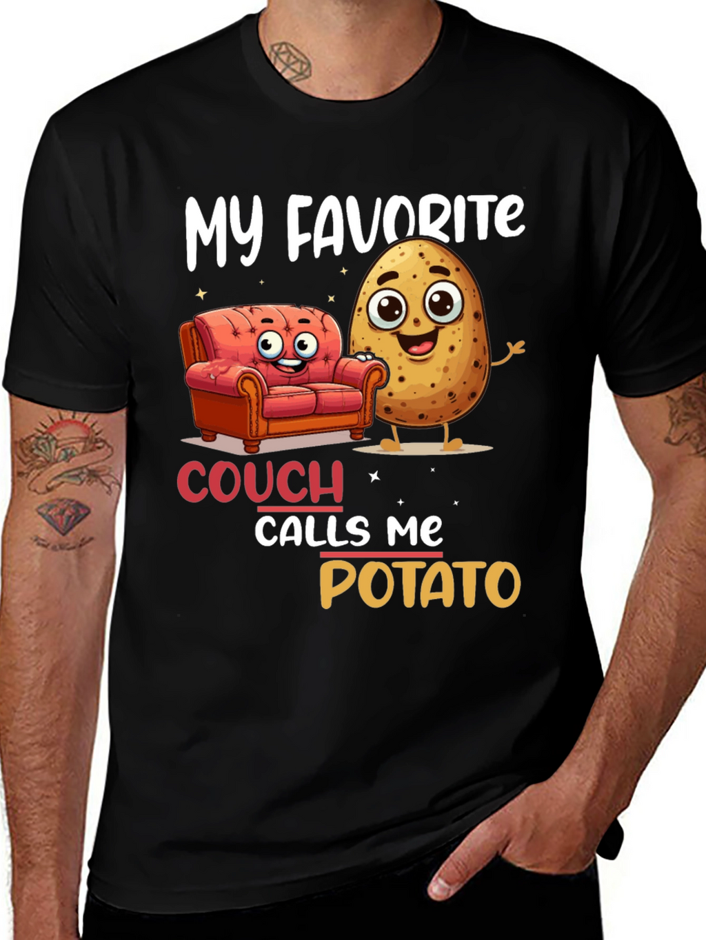 My Favorite Couch Calls Me Potato T-Shirt
