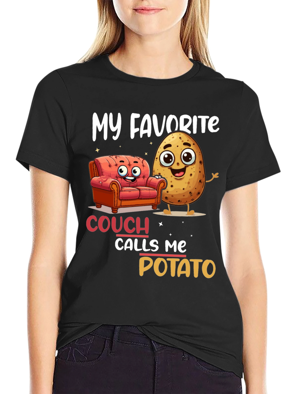 My Favorite Couch Calls Me Potato T-Shirt